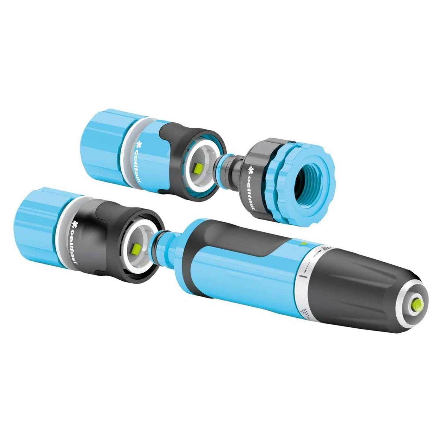 Gartenbrause SET Gartenschlauch Brause Handspritze, Wasser-Stop Schnellverbinder Cellfast 53-505 ERGO 3/4”