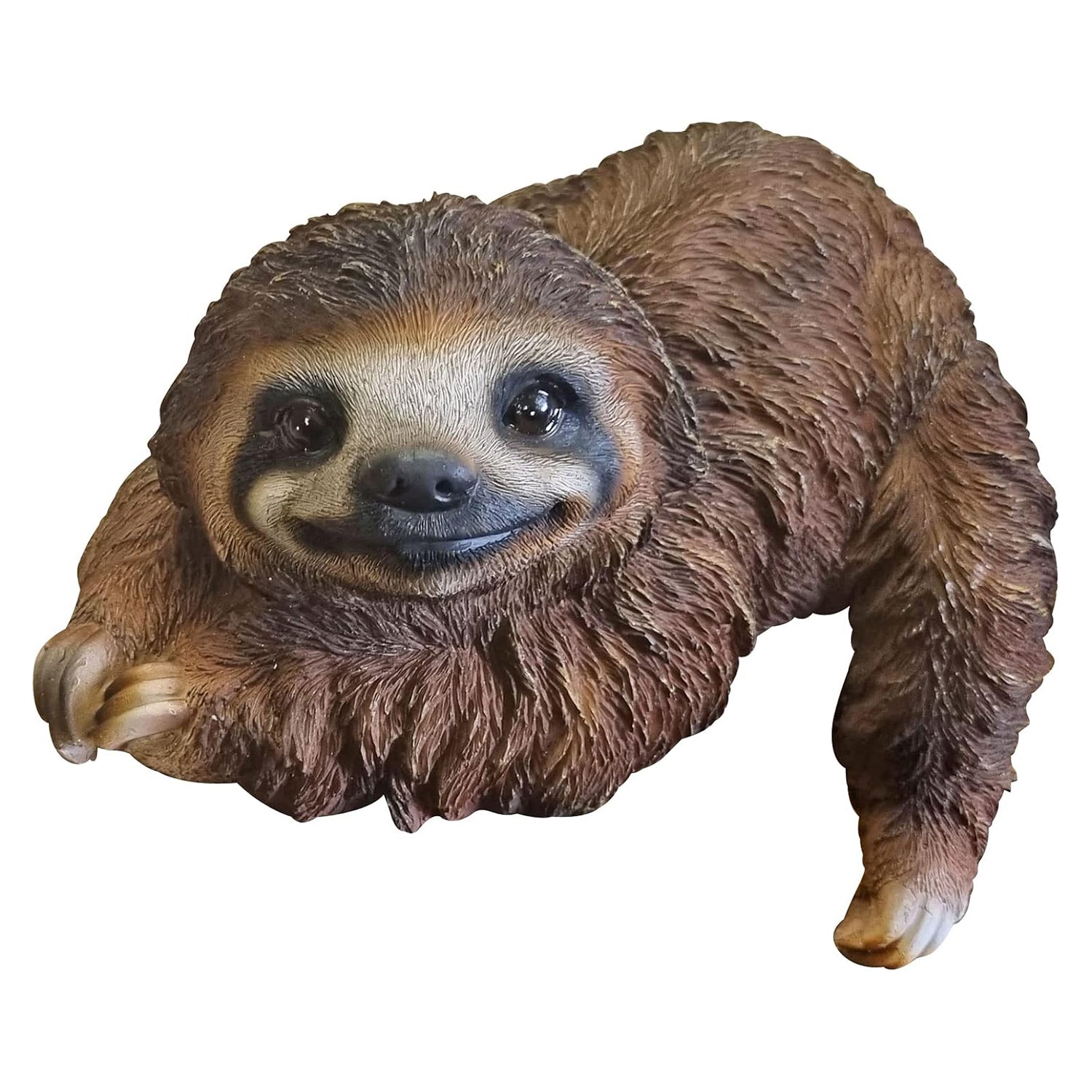 Faultier Faultierfigur Tierfigur Hugo liegend Kantenhocker