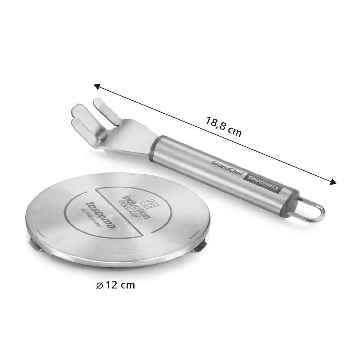 Induktions-Adapterplatte GrandCHEF 12 cm von Tescoma – Kochfeld-Adapterplatte