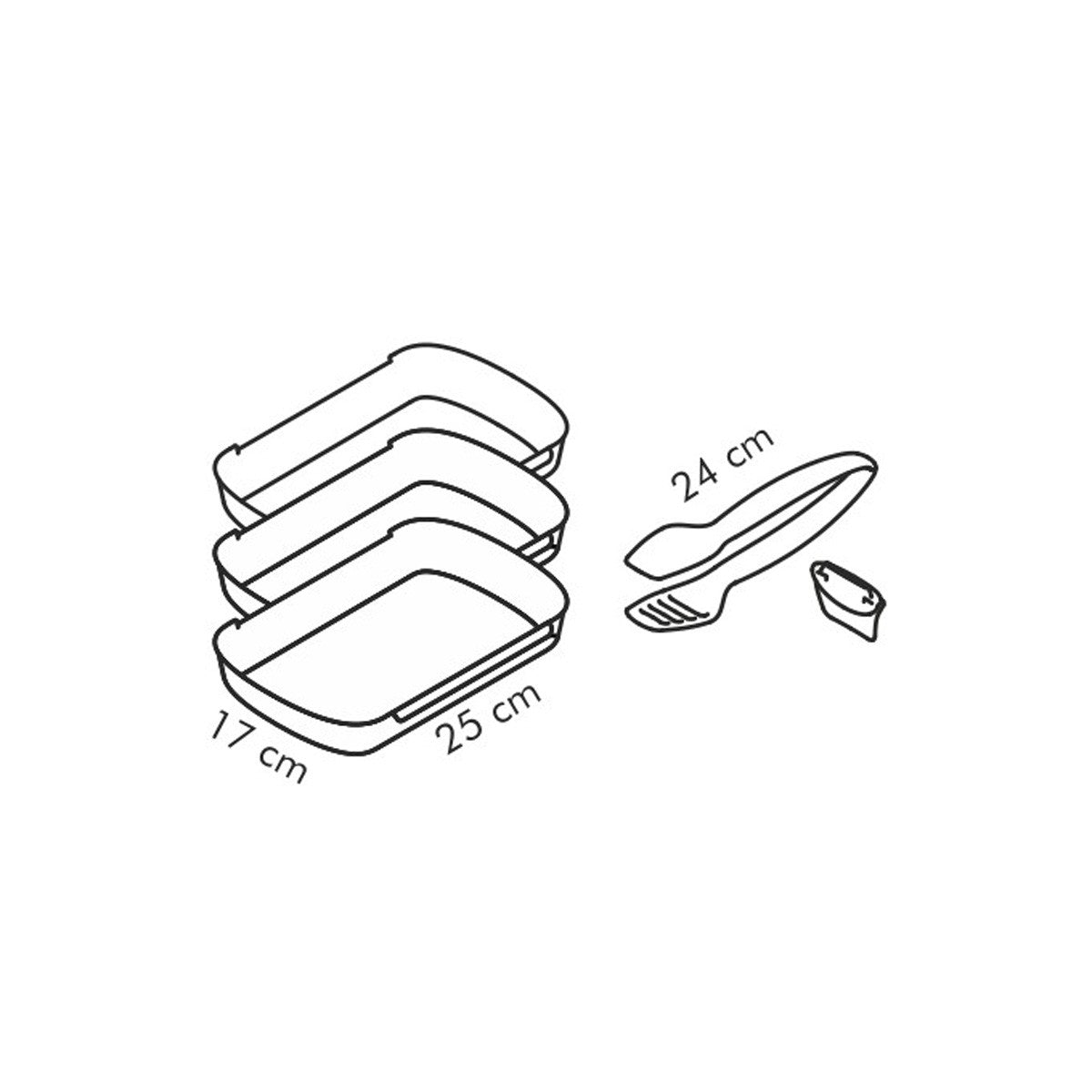 Panier-Set PRESTO von Tescoma – Dreifach Panierset mit Schalen und Zange