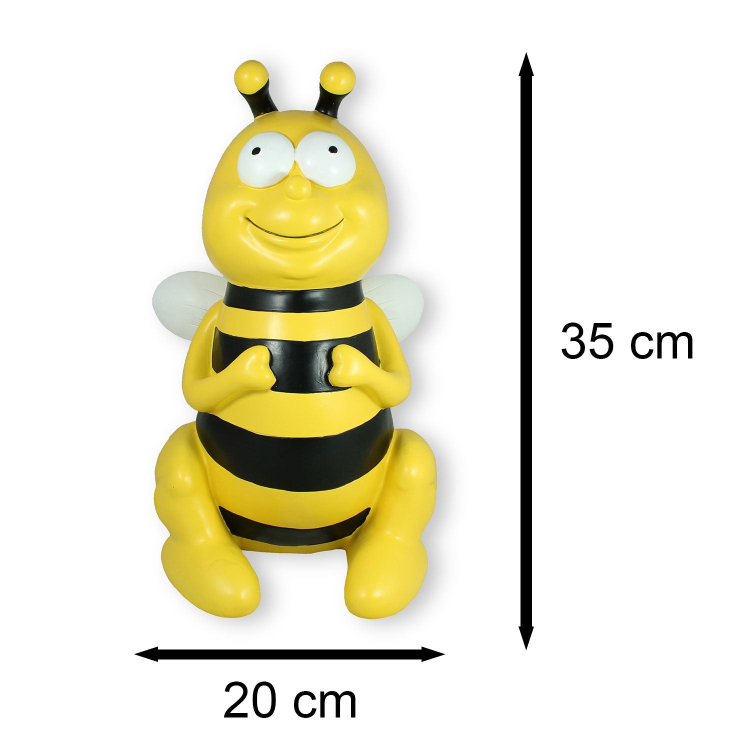 Biene Bienchen Bienenfigur sitzend 34cm Tierfigur Gartenfigur Dekofigur