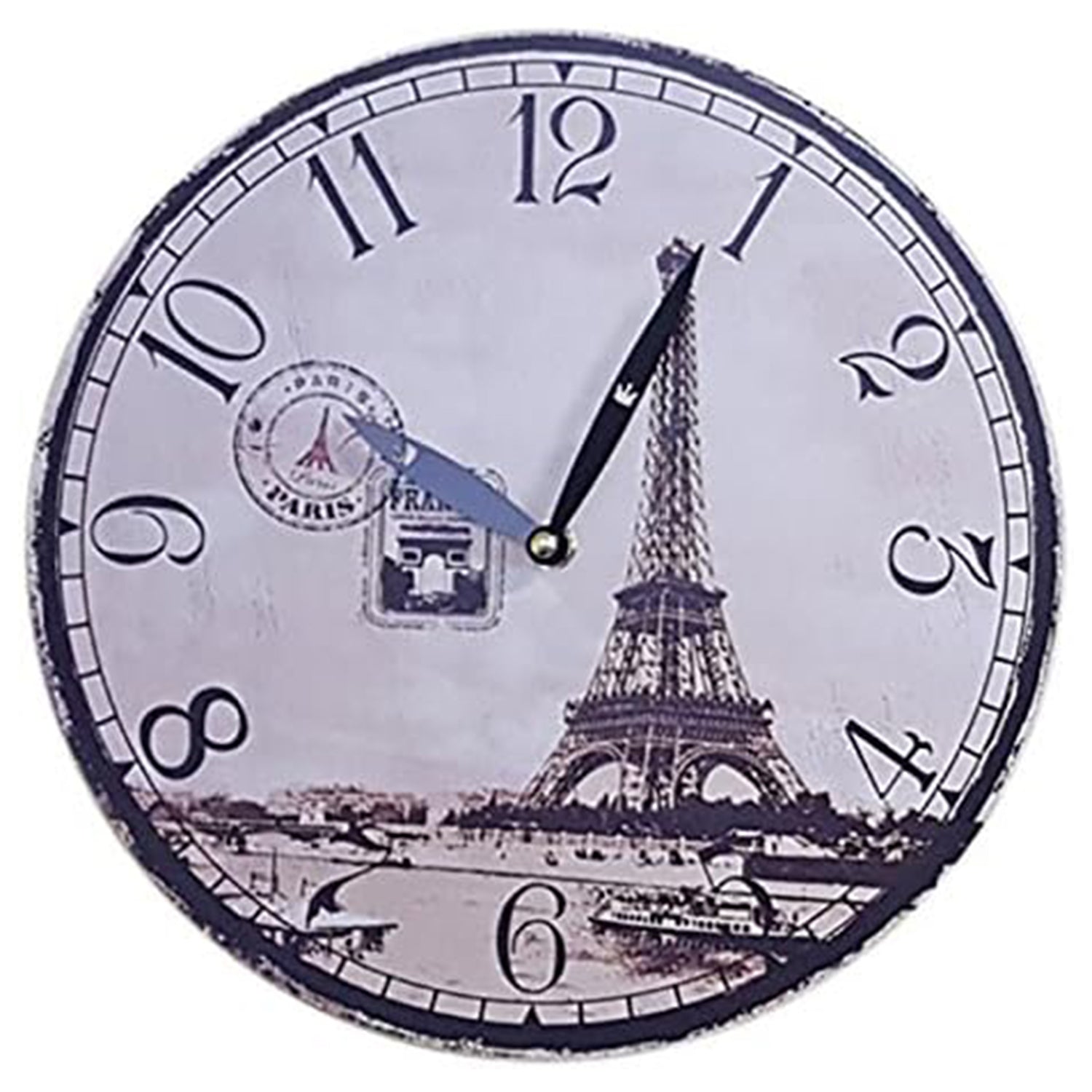 Mediterrane Wanduhr 29x29 cm - Küchenuhr, 10 Designs, Stilvolle Dekoration für Zuhause & Büro