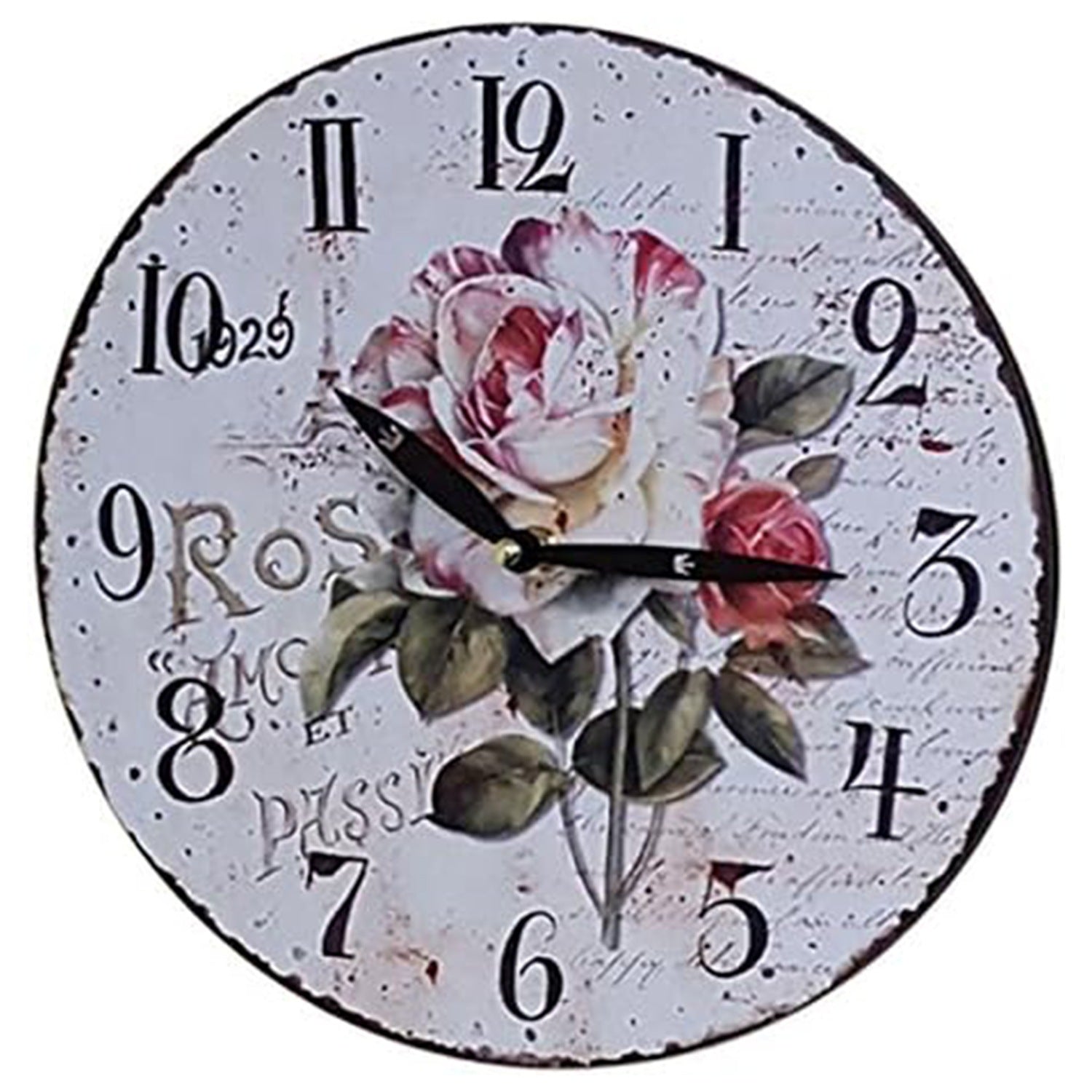 Mediterrane Wanduhr 29x29 cm - Küchenuhr, 10 Designs, Stilvolle Dekoration für Zuhause & Büro