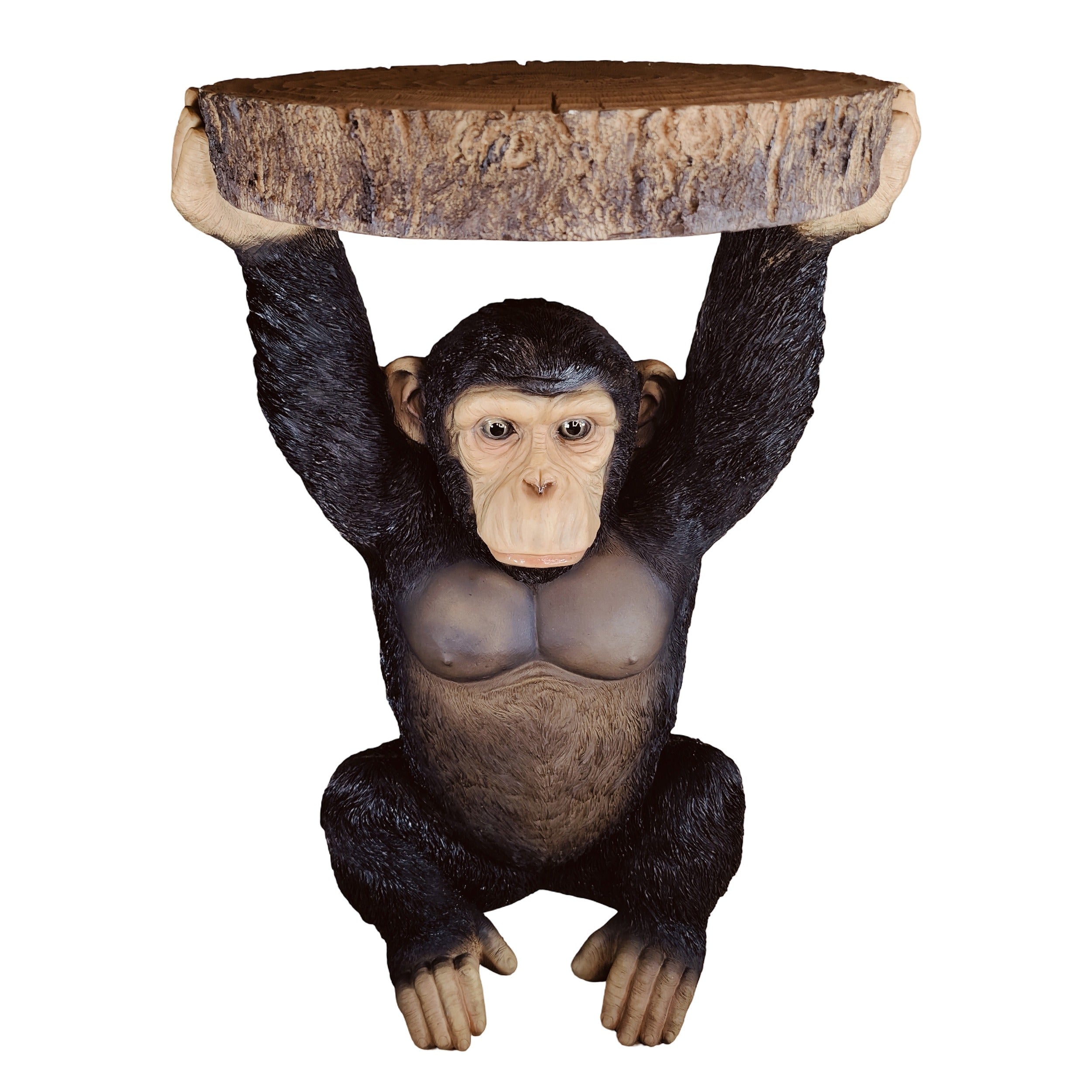 Beistelltisch Tiere Affe Figur als Telefontisch klein Beistelltisch Design für Garten Terrasse Balkon und Wohnbereich