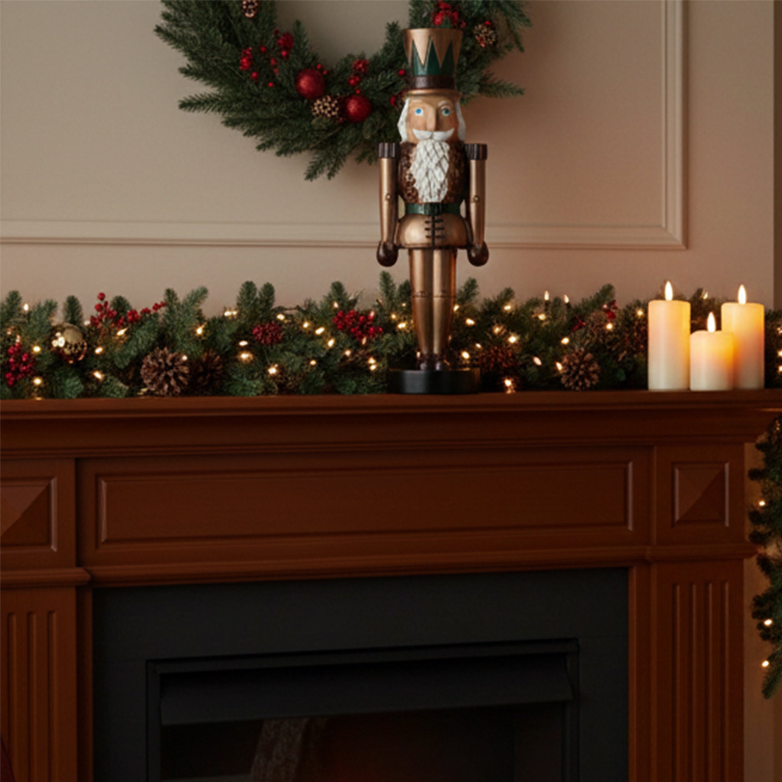 Dekofigur Nussknacker handbemalt Weihnachtsdeko