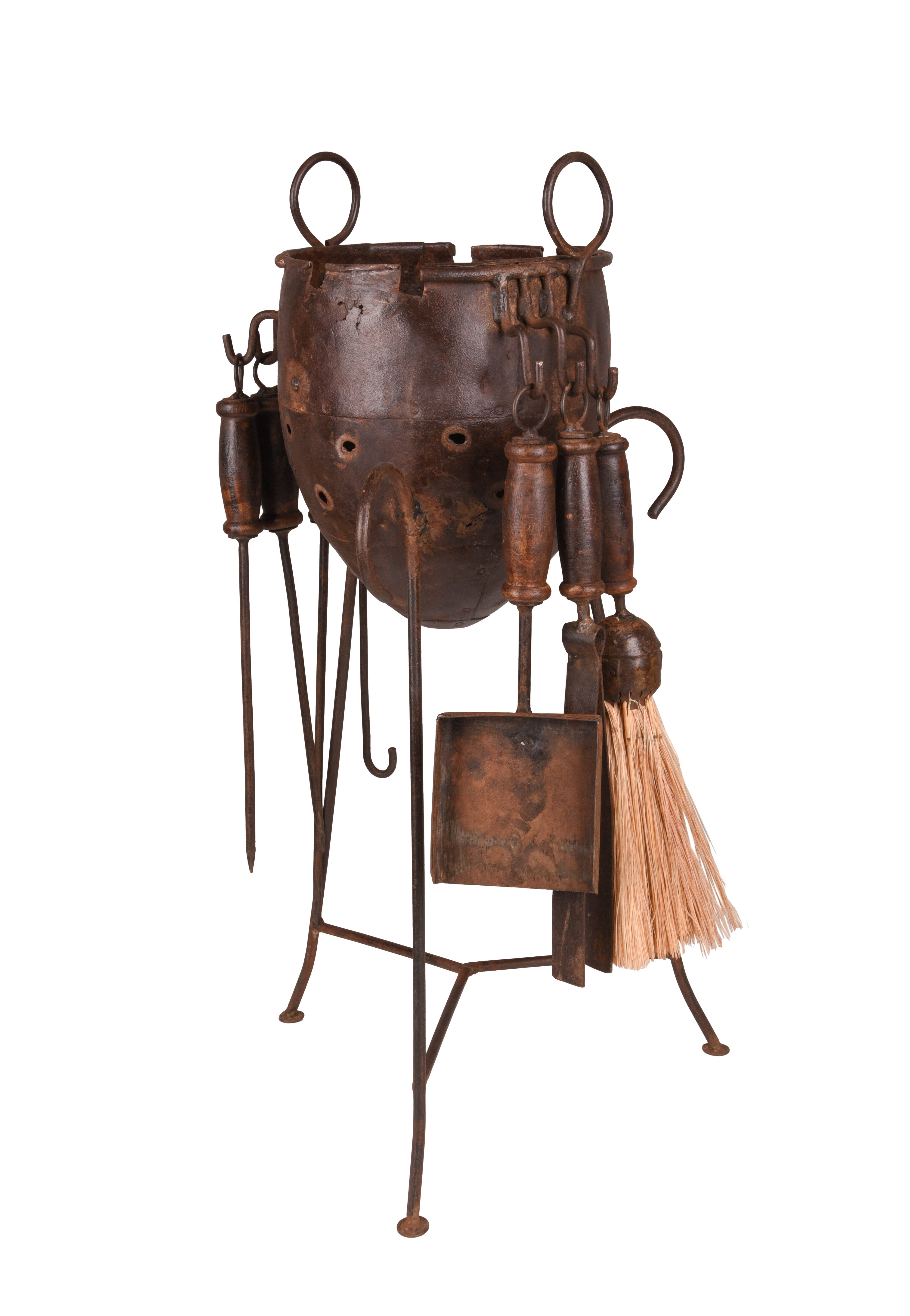 Deko Grill Pflanzschale ANTIK Gartendekoration Eisen Rostoptik von Garden Pleasure