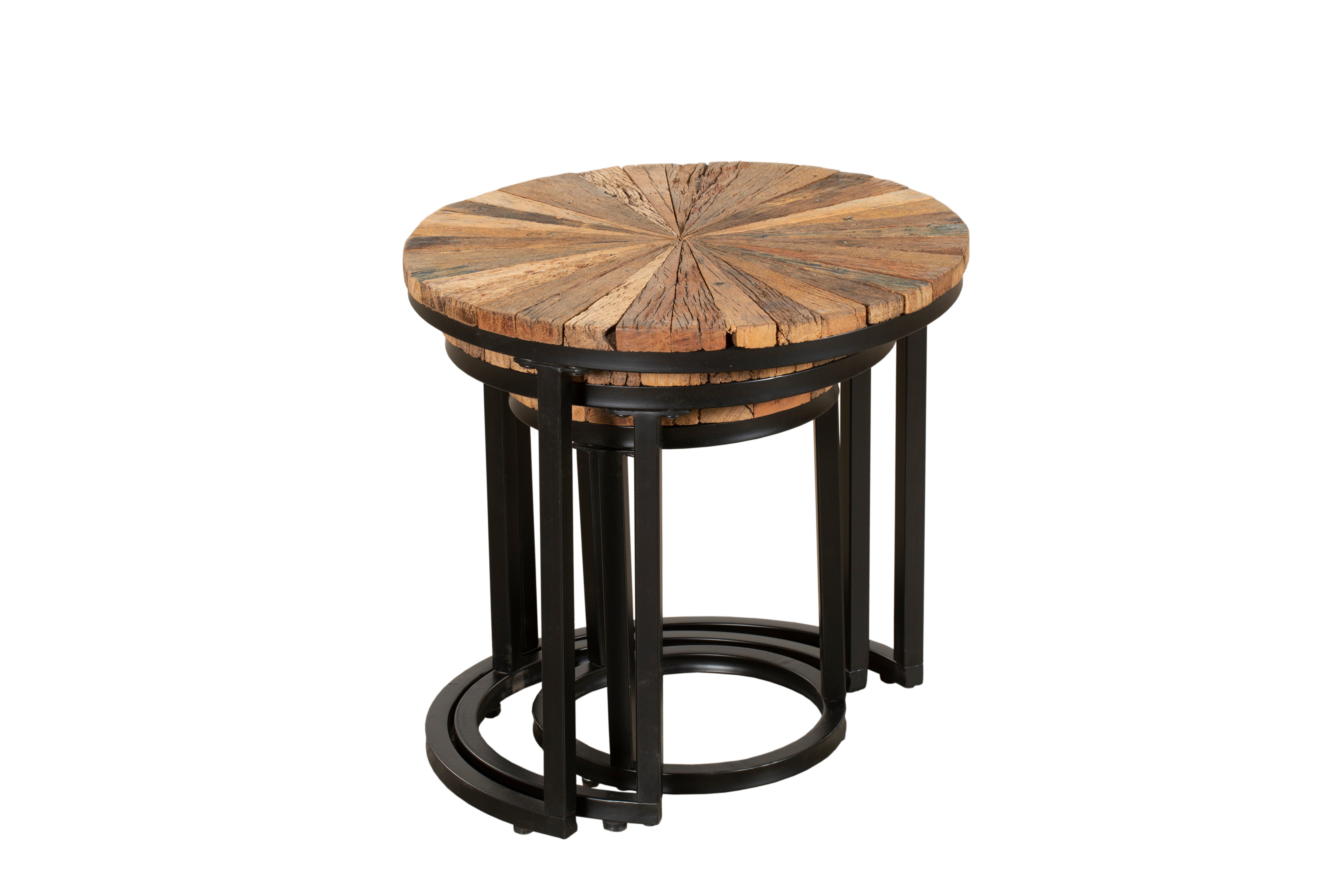 Beistelltisch 3er-Set Satztische MANDYA Couchtisch-Set im Industrie-Stil von Interia Home & Living