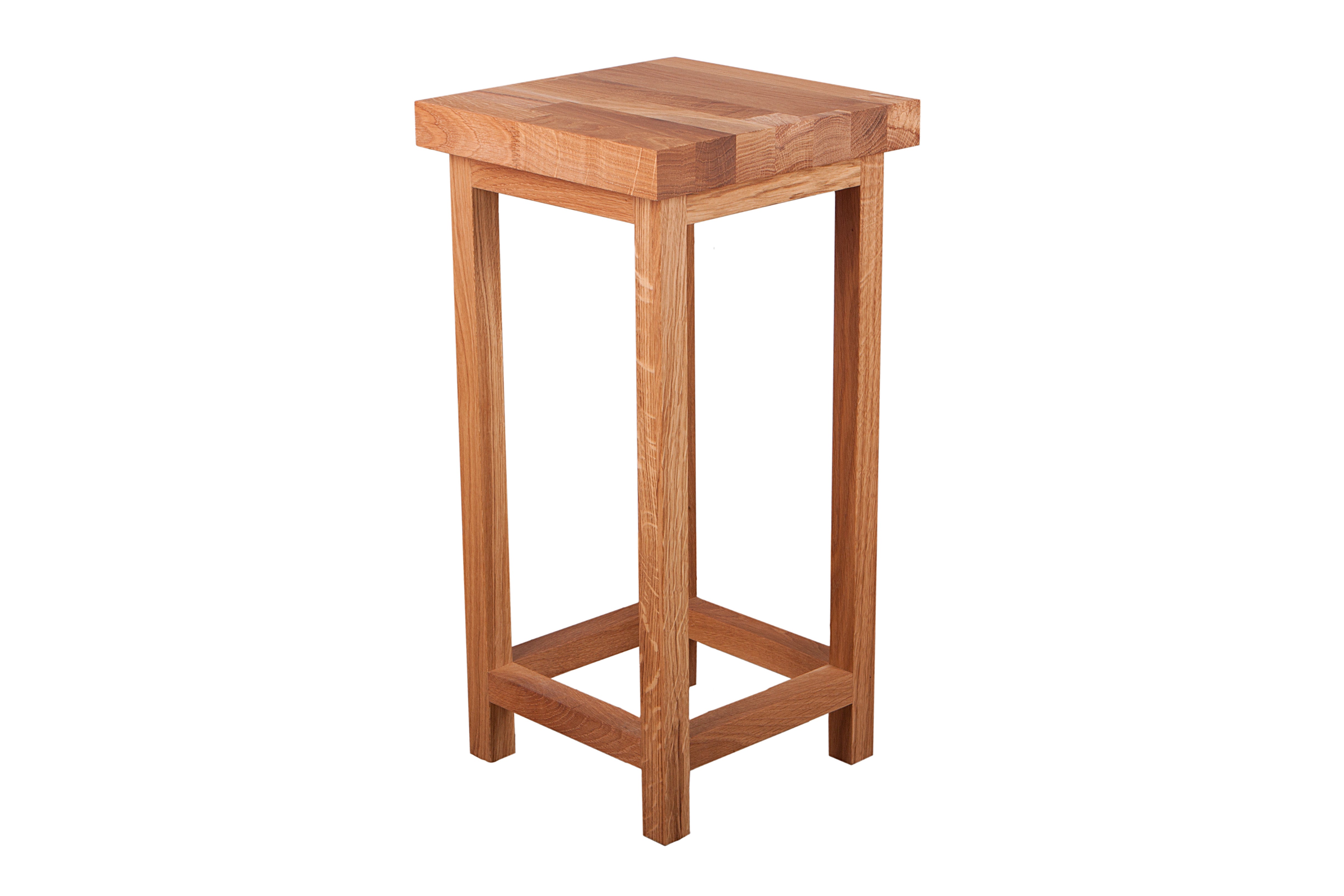 Blumenständer massiver Pflanzenhocker MAX 4 Eichensäule geölt von Interia Home & Living