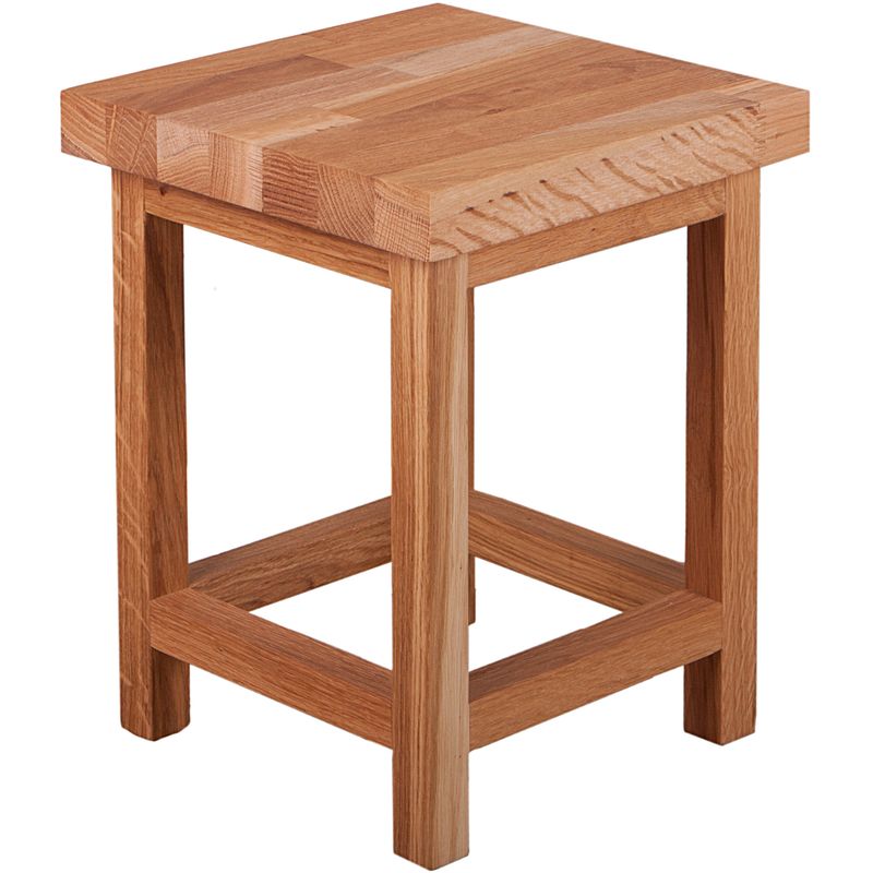 Universalhocker massiver Sitzhocker MAX 3 Beistelltisch aus Eiche von Interia Home & Living