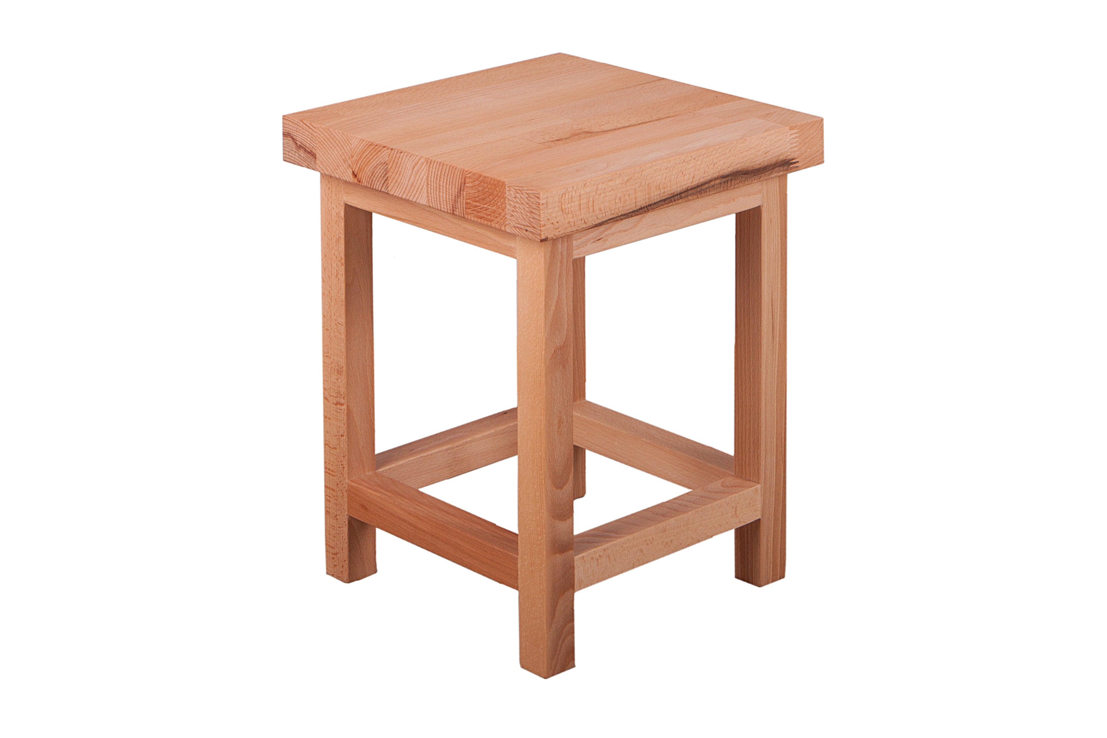 Universalhocker massiver Sitzhocker MARCO 3 Beistelltisch Kernbuche von Interia Home & Living