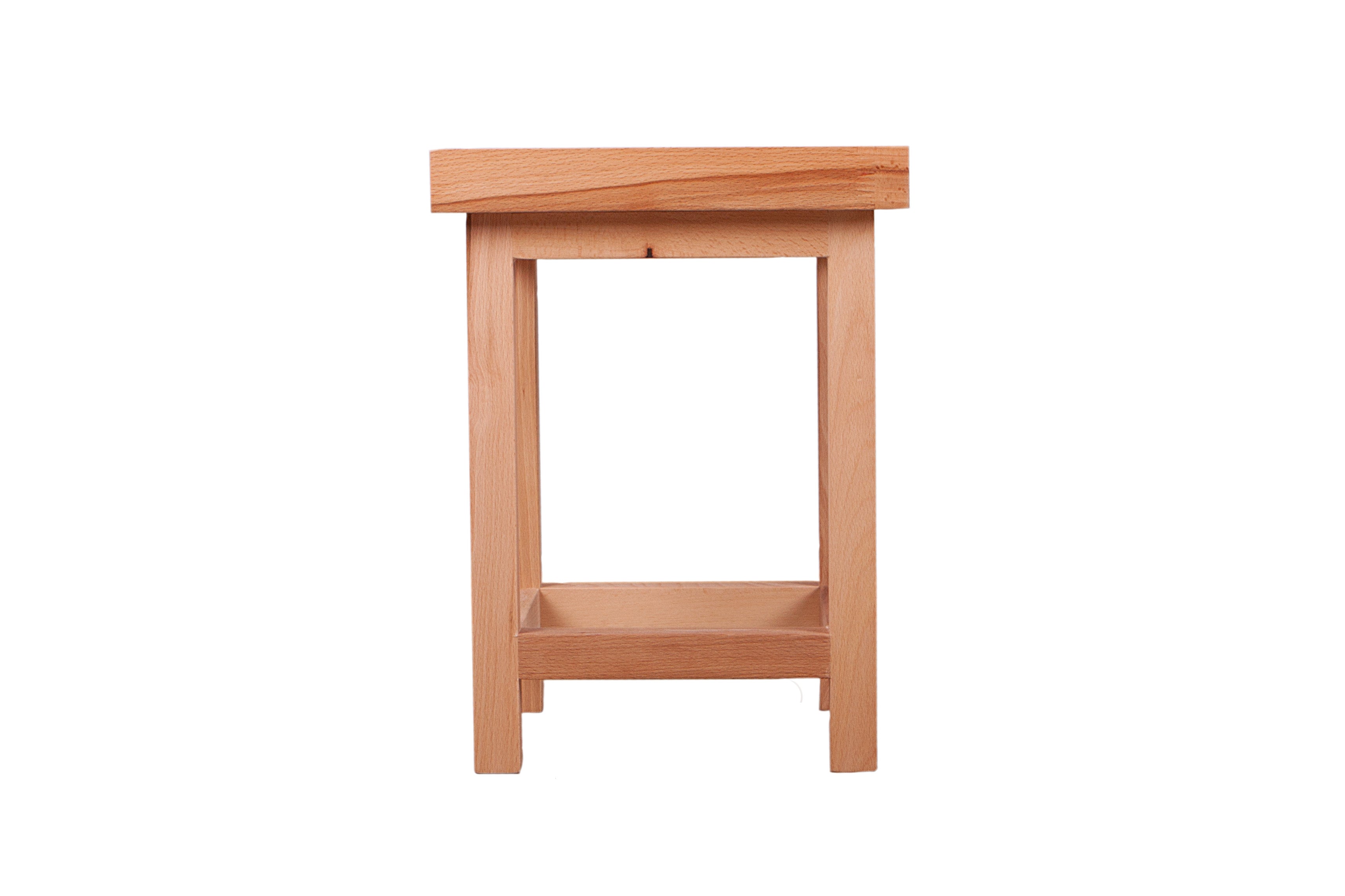 Universalhocker massiver Sitzhocker MARCO 3 Beistelltisch Kernbuche von Interia Home & Living
