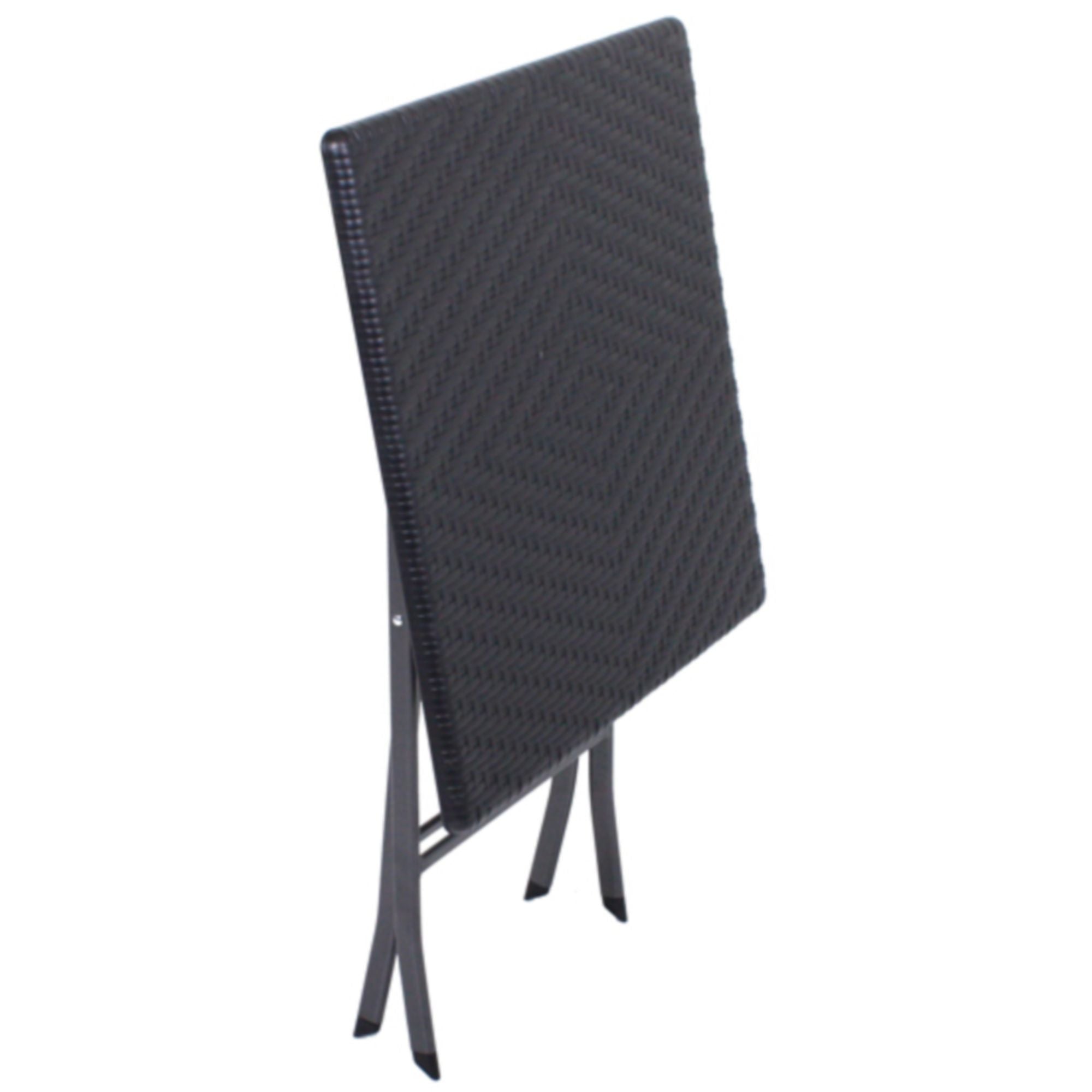Balkon-Set 3-teilig klappbares Bistroset VENTANA Sitzgruppe in Rattan-Optik von Garden Pleasure