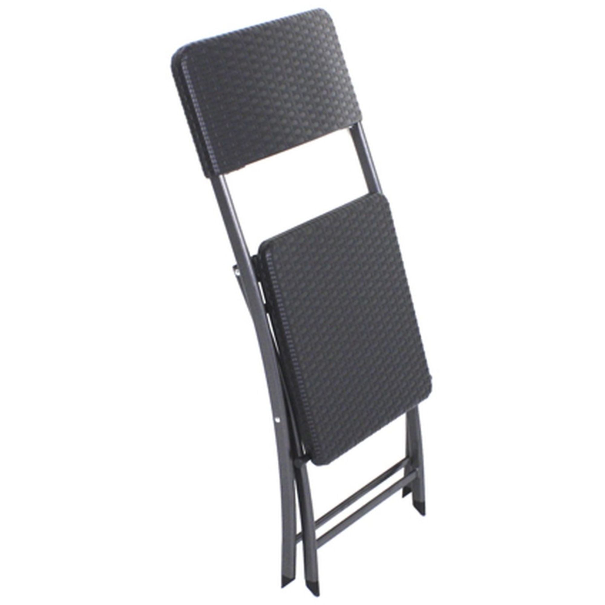Balkon-Set 3-teilig klappbares Bistroset VENTANA Sitzgruppe in Rattan-Optik von Garden Pleasure