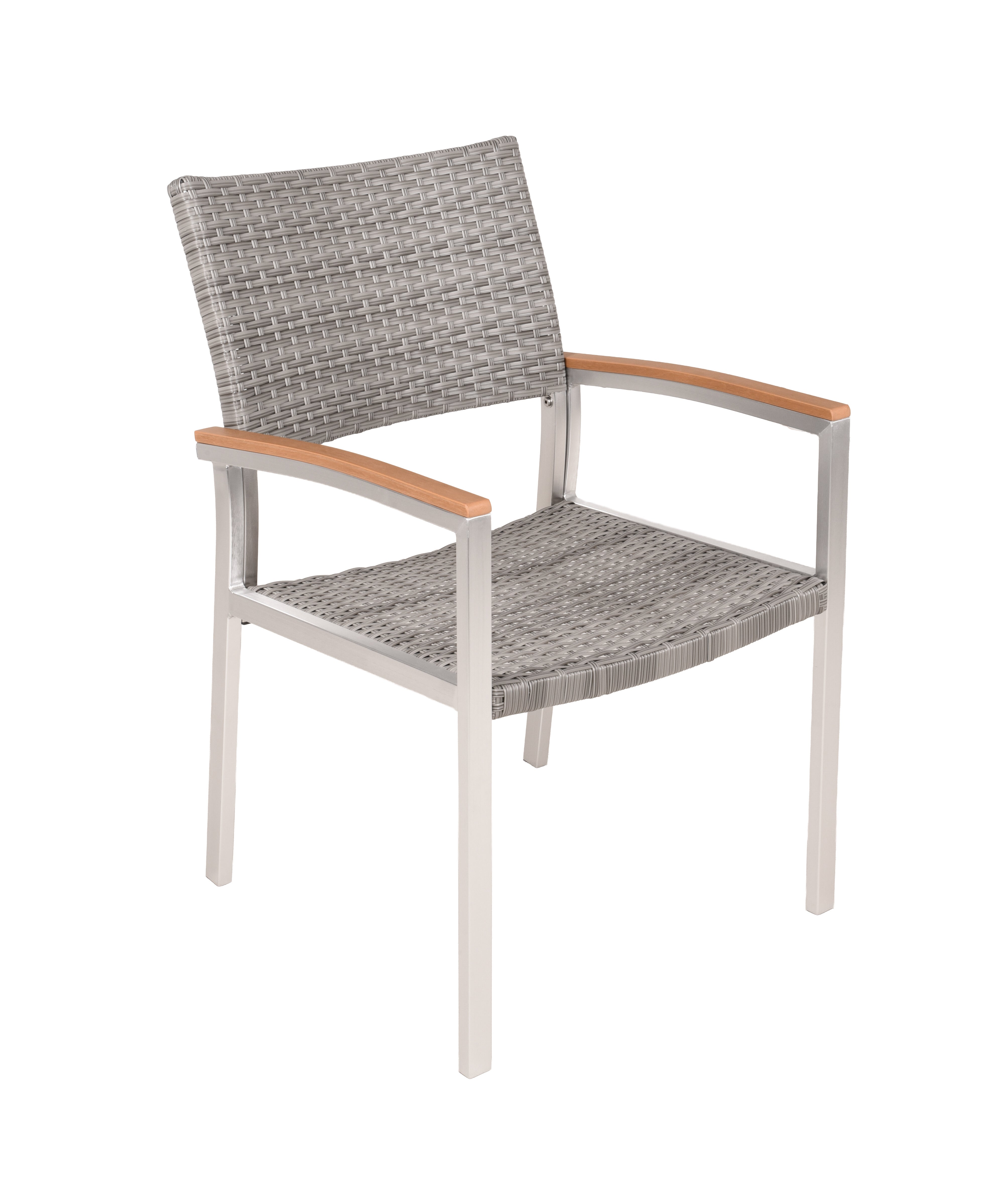 Stuhl Gartenstuhl LIVORNO Geflechtstuhl Aluminium 2er-Set von Garden Pleasure