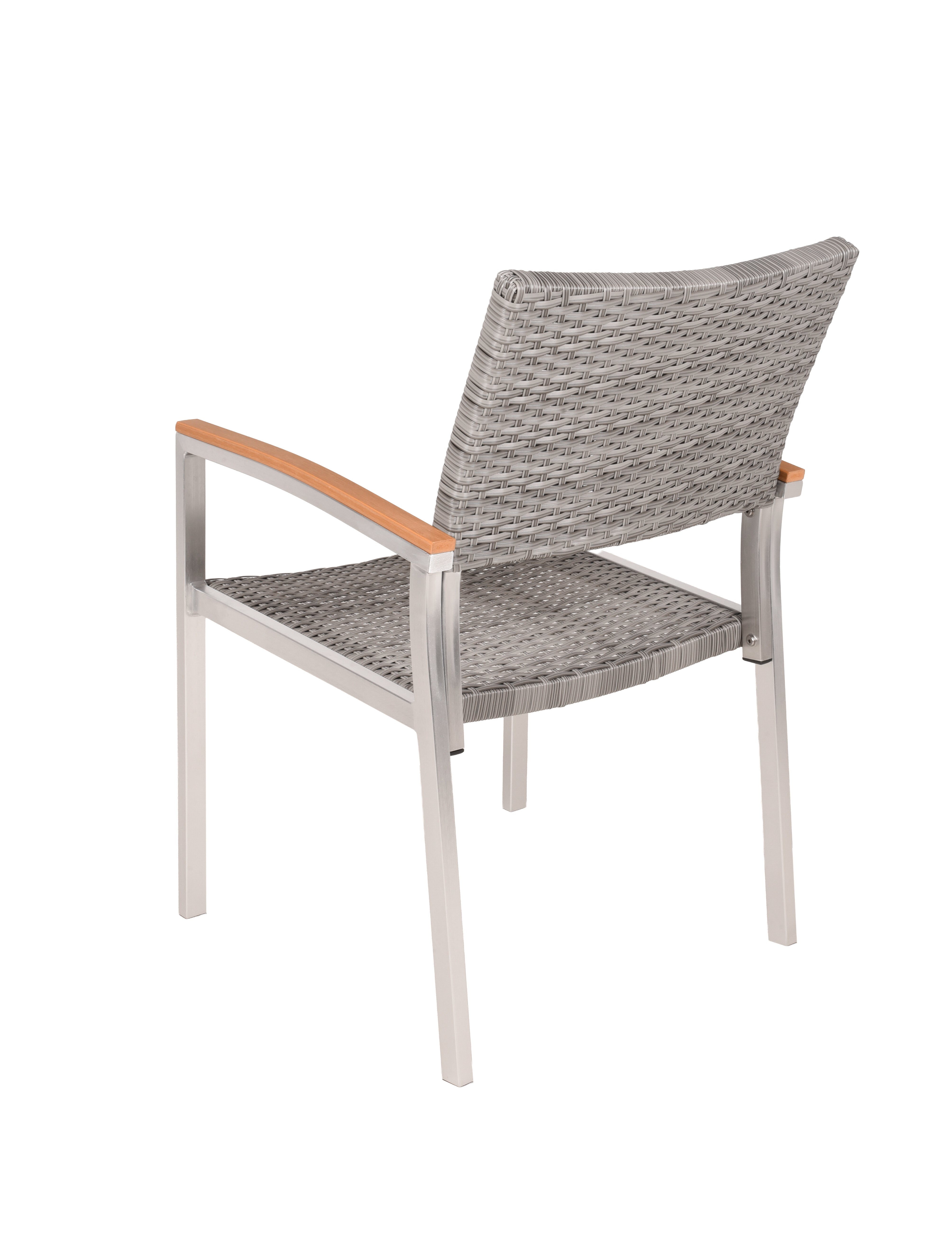 Stuhl Gartenstuhl LIVORNO Geflechtstuhl Aluminium 2er-Set von Garden Pleasure