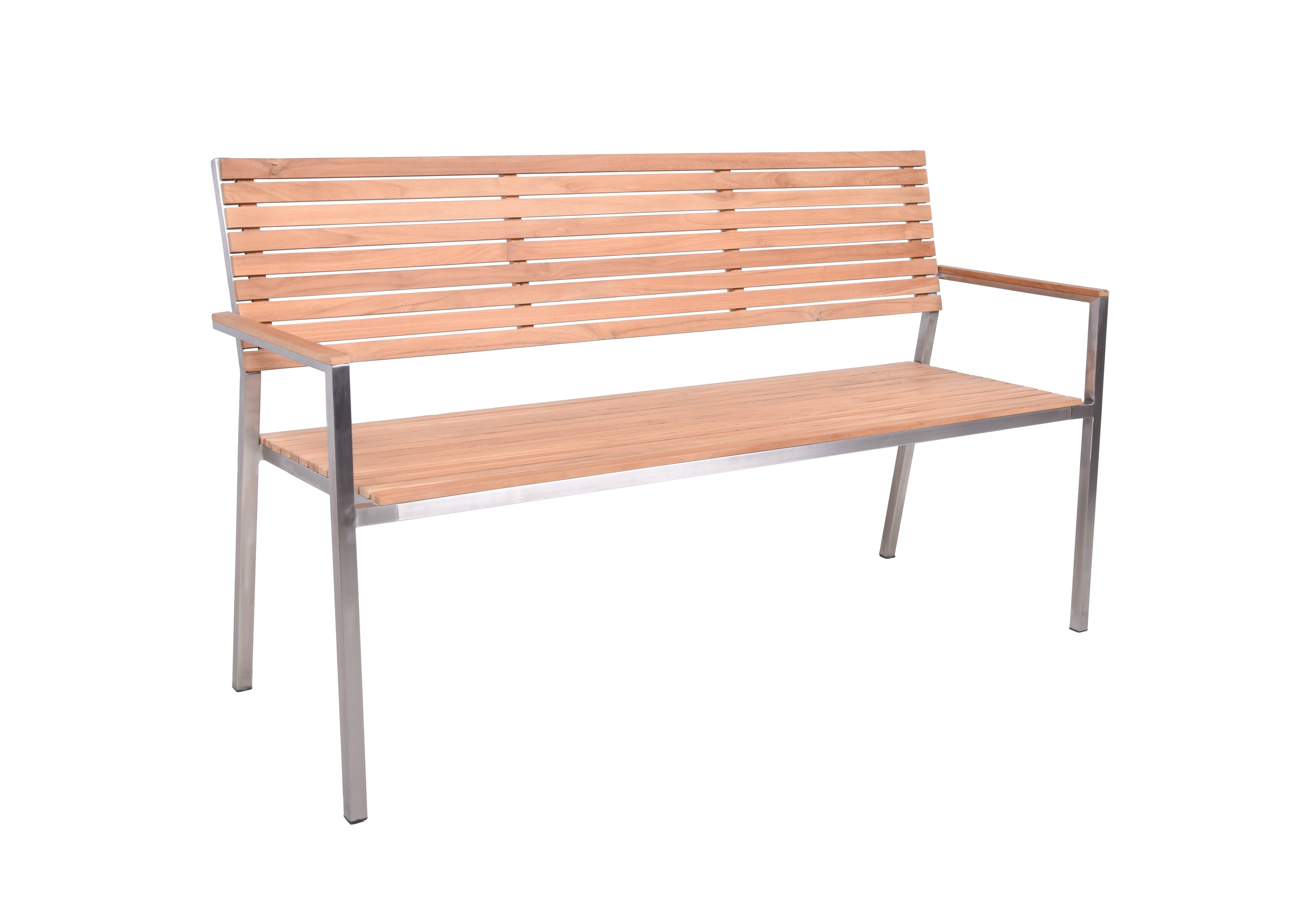 Sitzbank Gartenbank DENVER 3-Sitzer Teak Holzbank robust von Garden Pleasure