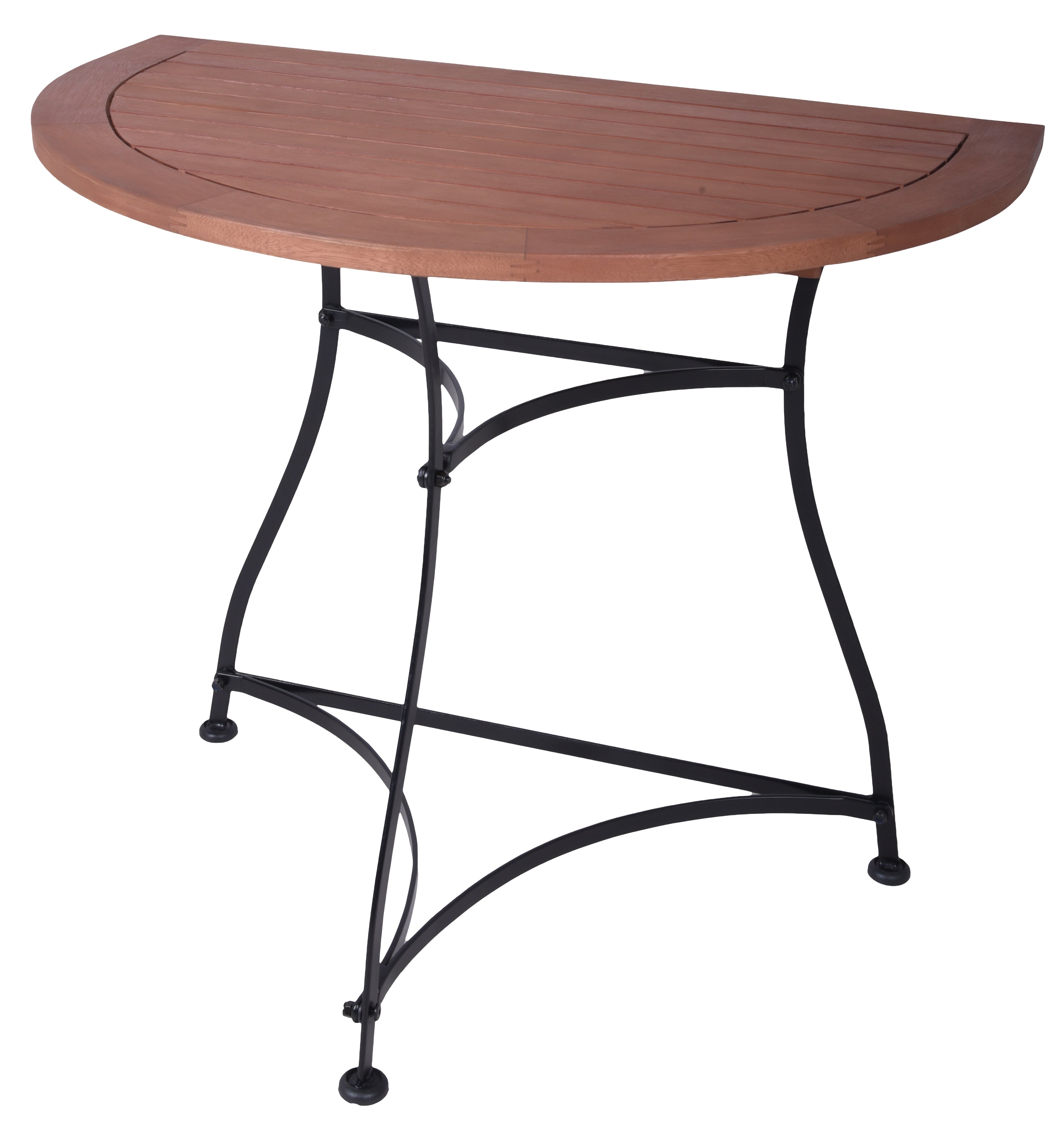 Balkontisch halbrunder Klapptisch WIEN Hängetisch Eukalyptus von Garden Pleasure