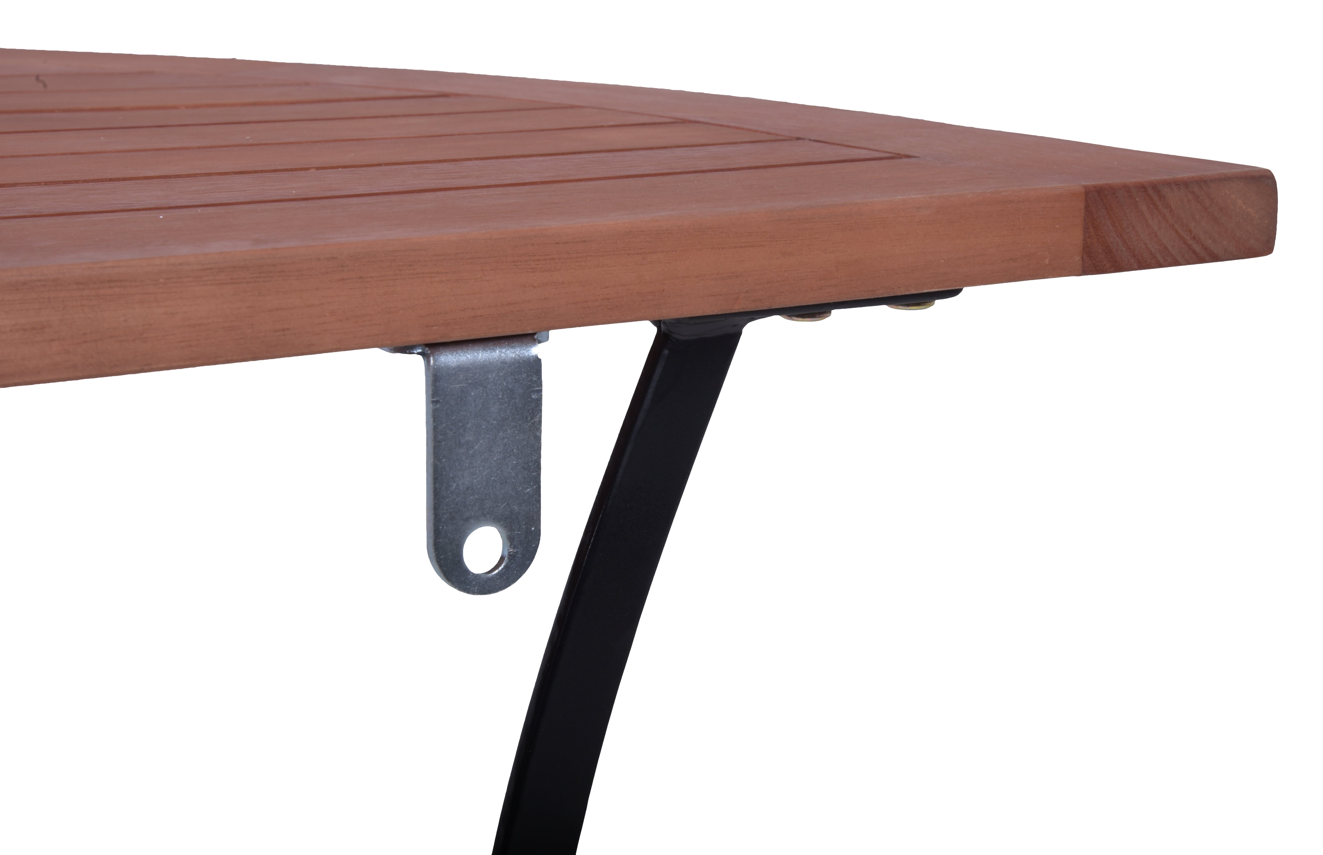 Balkontisch halbrunder Klapptisch WIEN Hängetisch Eukalyptus von Garden Pleasure