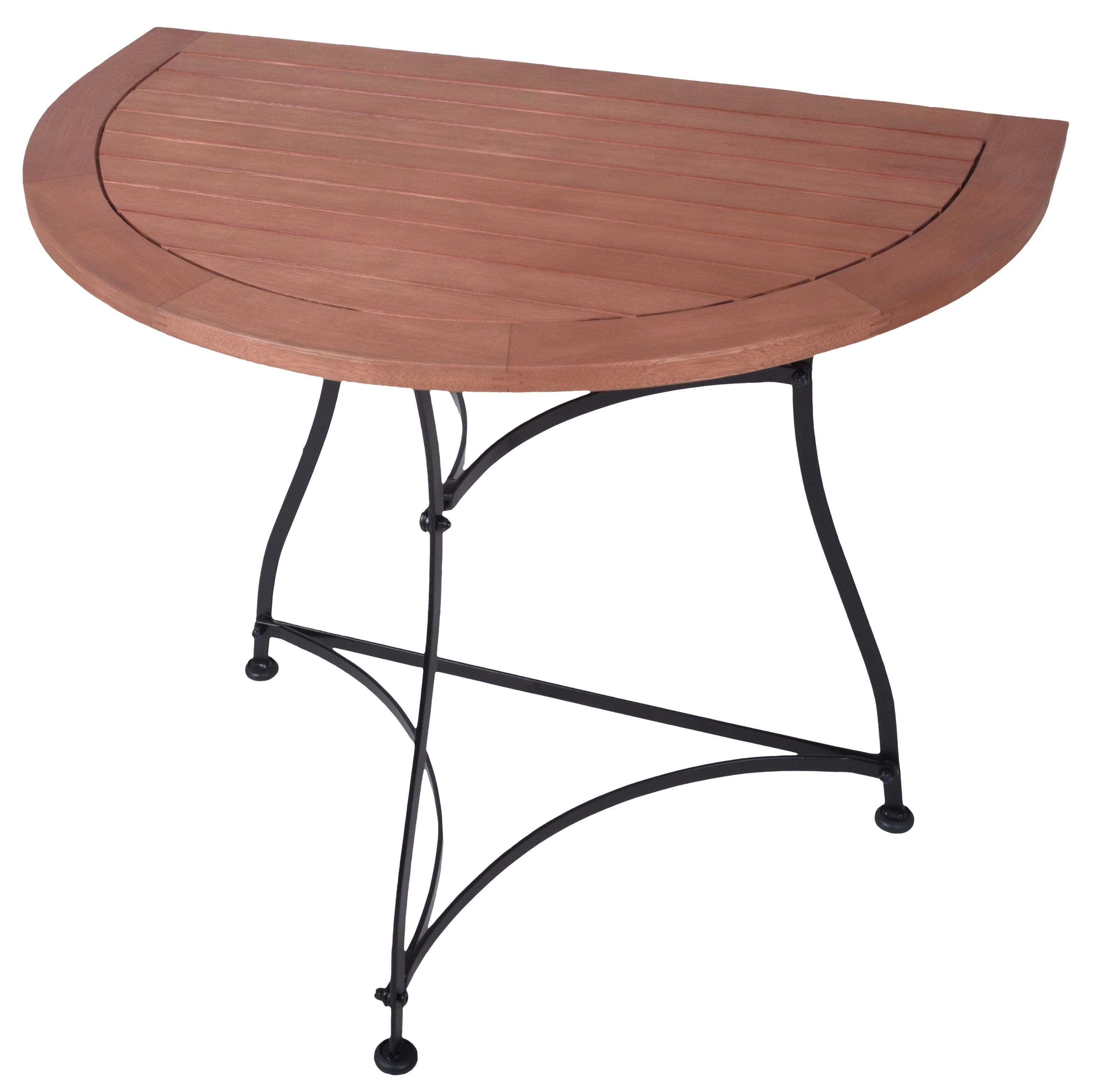 Balkontisch halbrunder Klapptisch WIEN Hängetisch Eukalyptus von Garden Pleasure