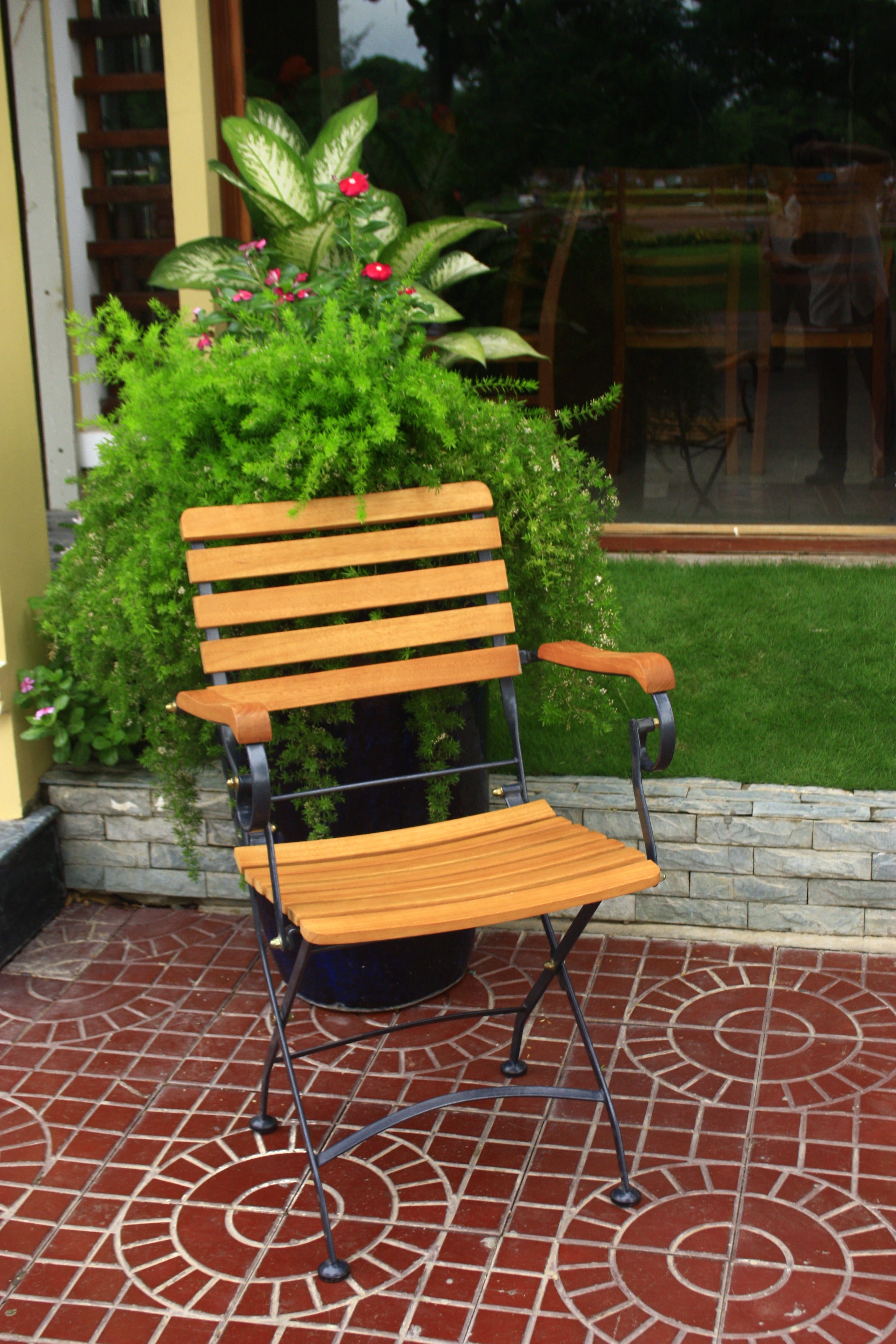 Sitzgruppe Gartenset WIEN 5-teilig mit Armlehnstühlen klappbar von Garden Pleasure