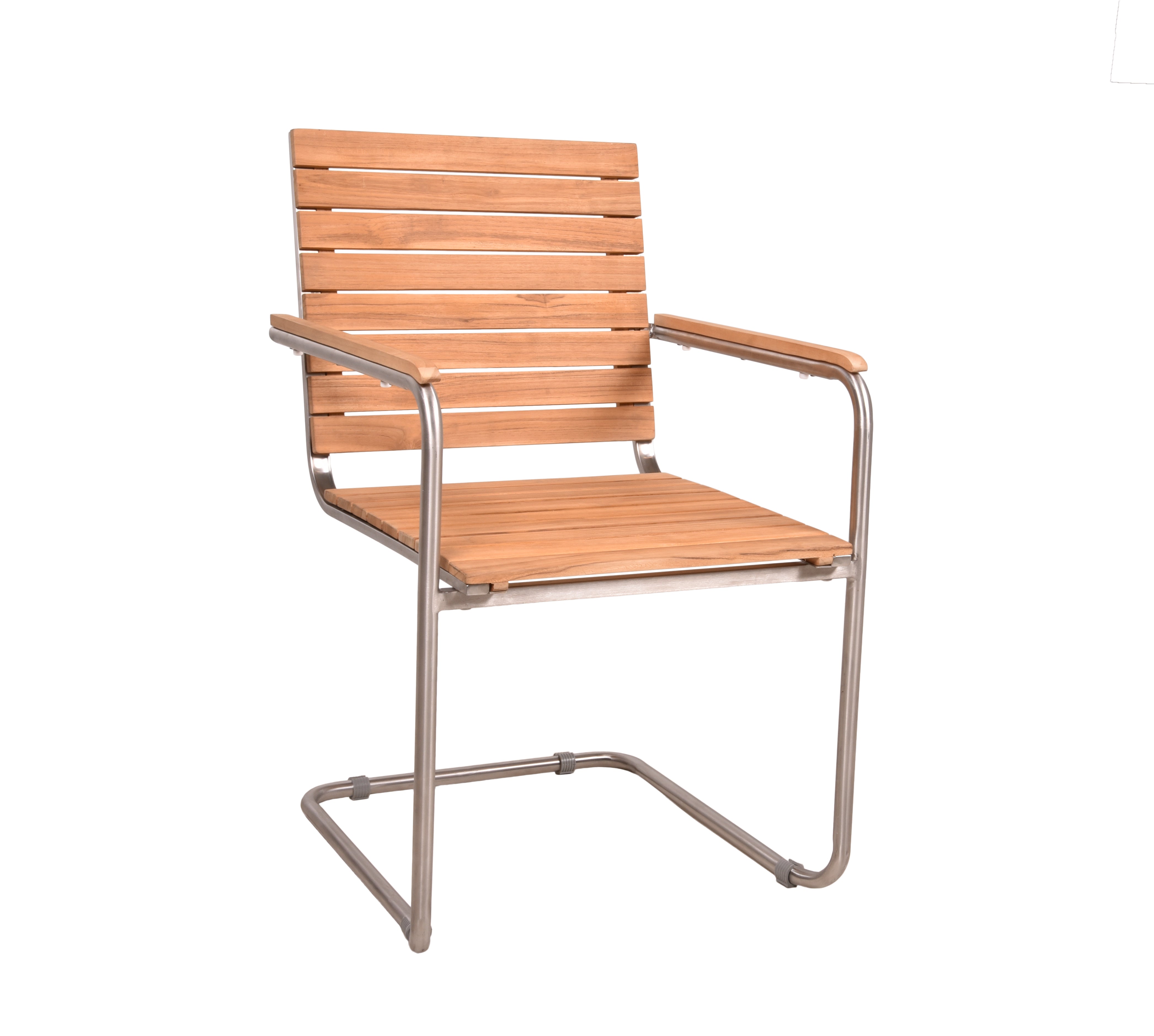 Gartenstuhl Freischwinger DENVER 2er Set Schwingstuhl Teak von Garden Pleasure