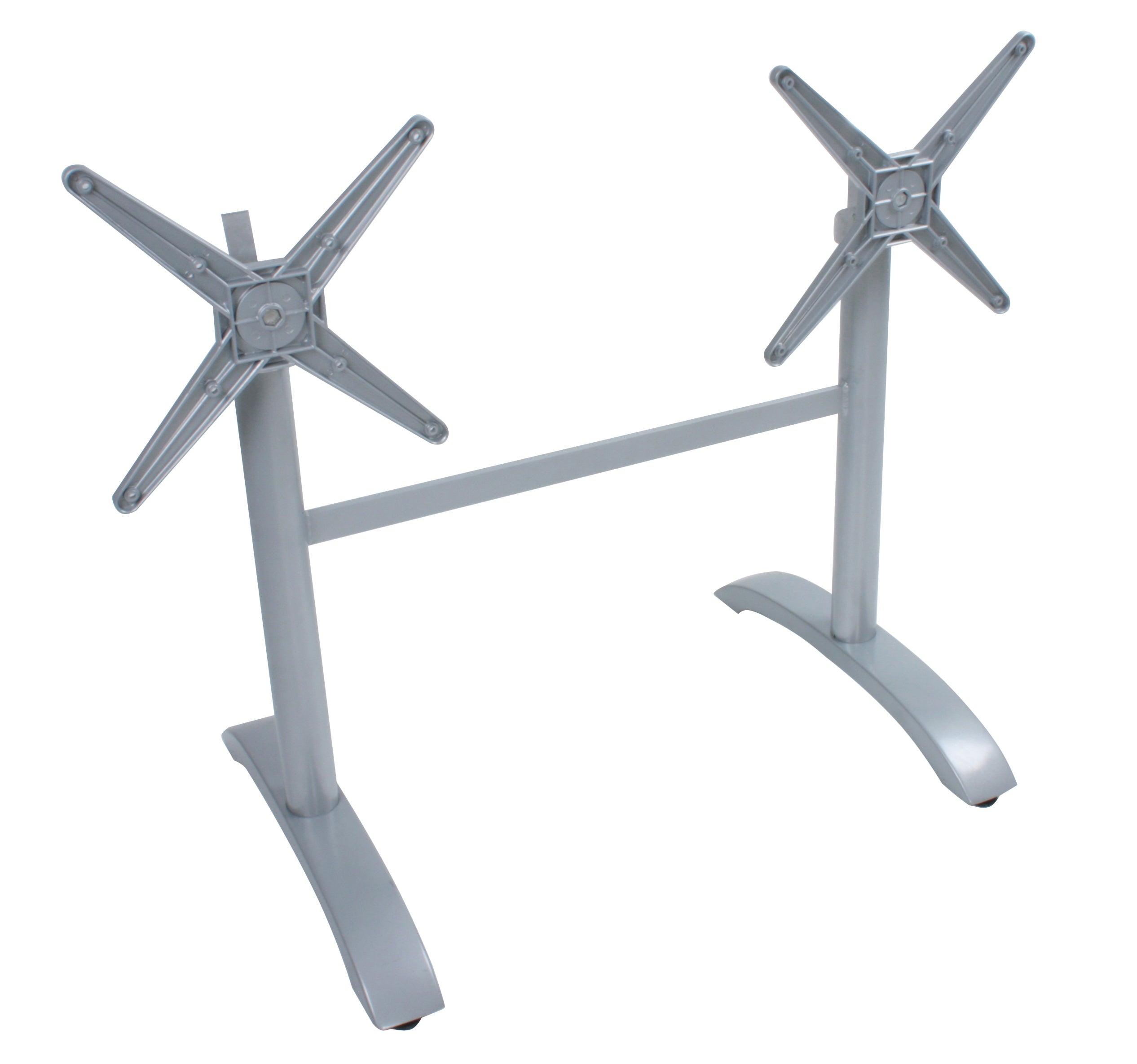 Tischgestell Doppelwangen PAMIR Tischfuß Aluminium Silber von Garden Pleasure