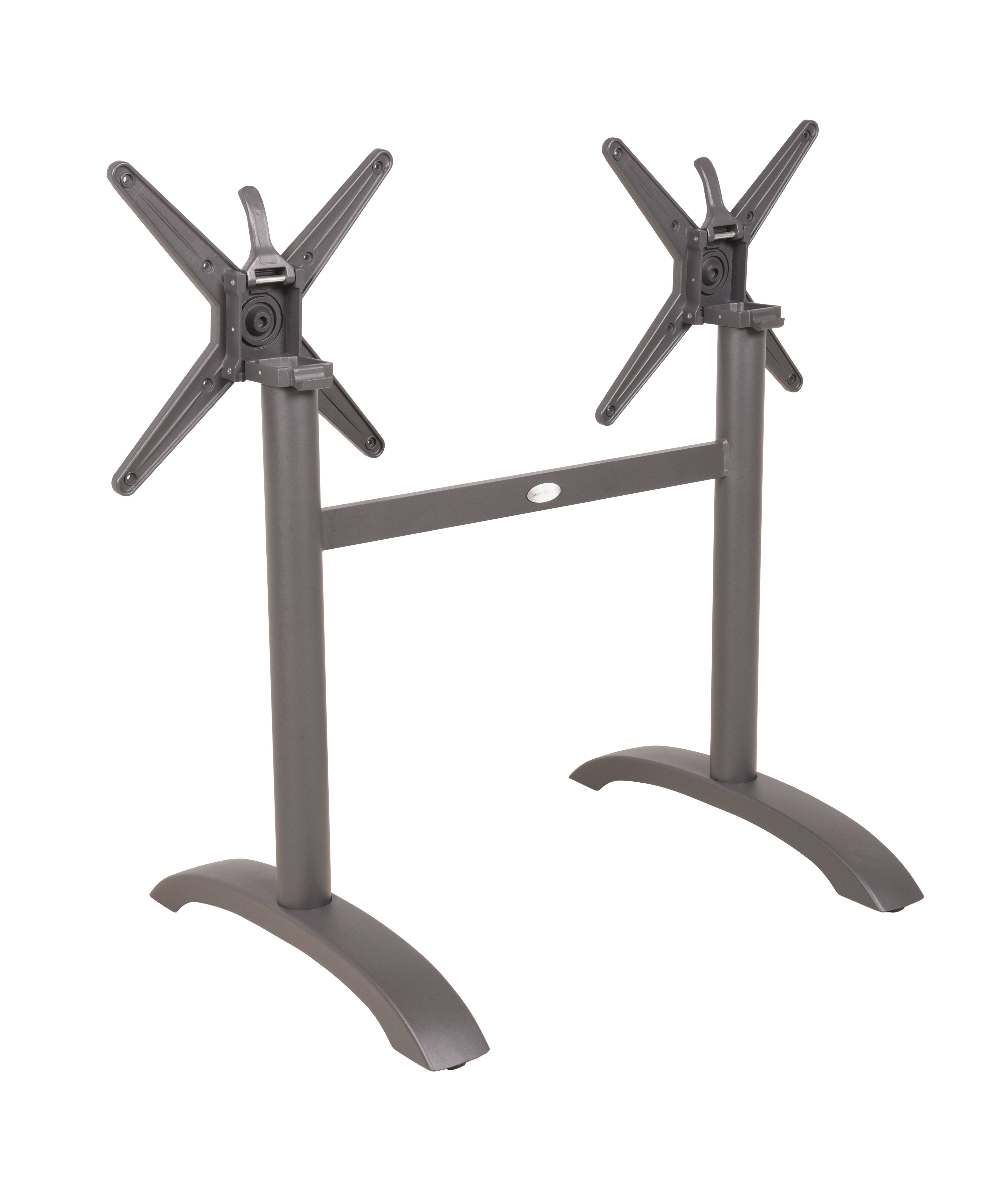 Tischgestell Doppelwangen PAMIR Tischfuß Aluminium Anthrazit von Garden Pleasure