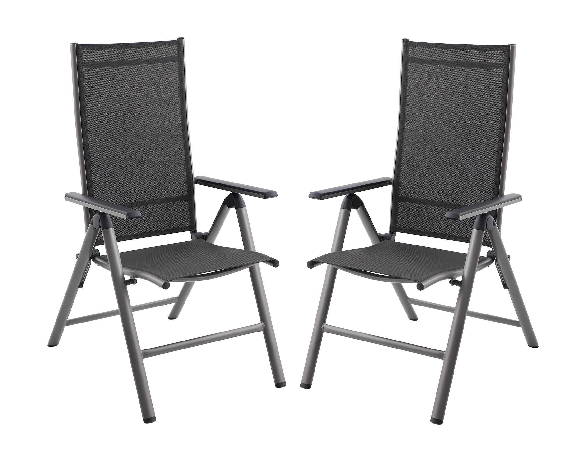 Hochlehner Gartenstuhl MARLA Klappstuhl Aluminium 2er-Set von Garden Pleasure