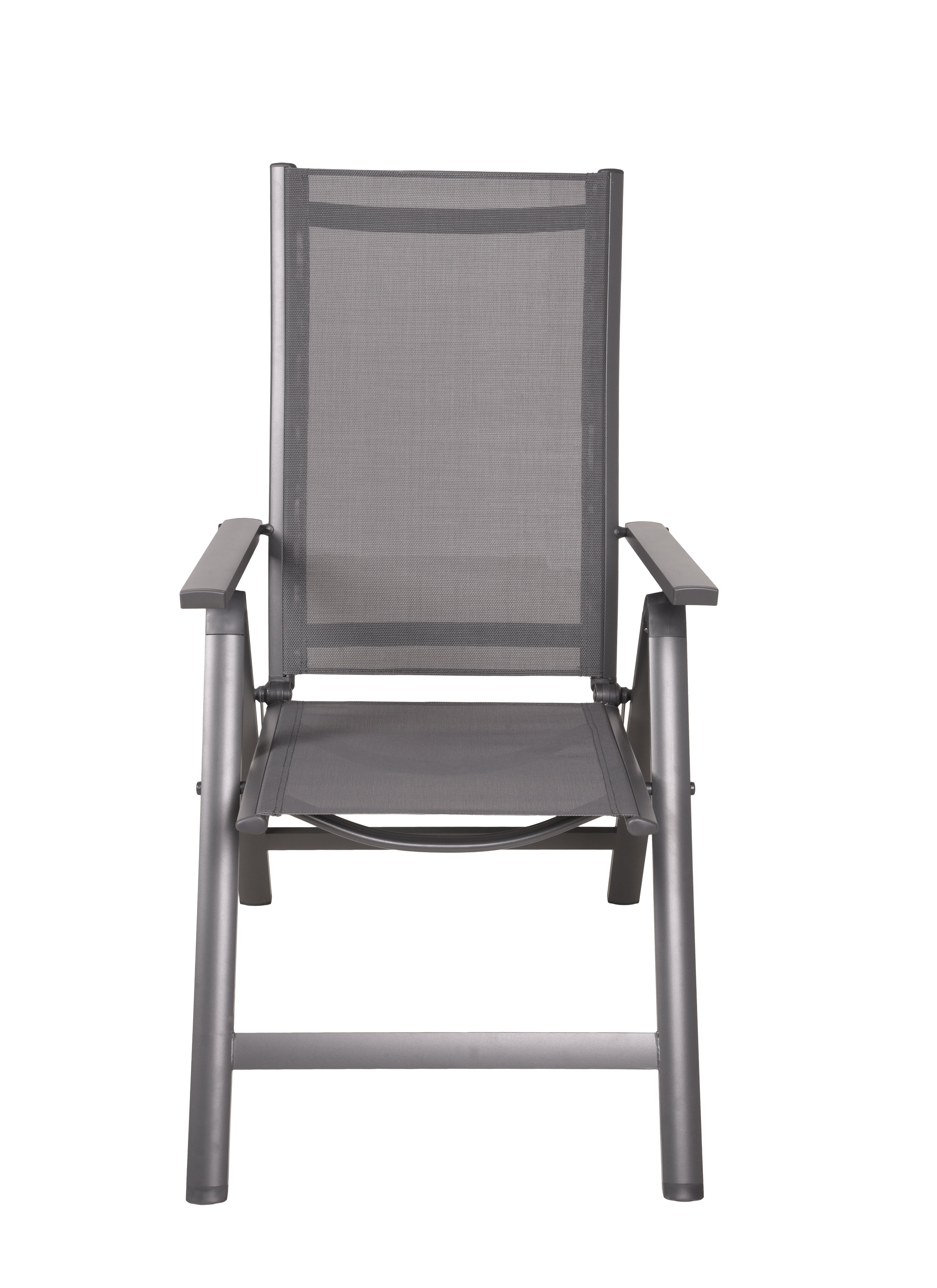 Hochlehner Gartenstuhl LENOLA Klappstuhl Aluminium Anthrazit 2er-Set von Garden Pleasure