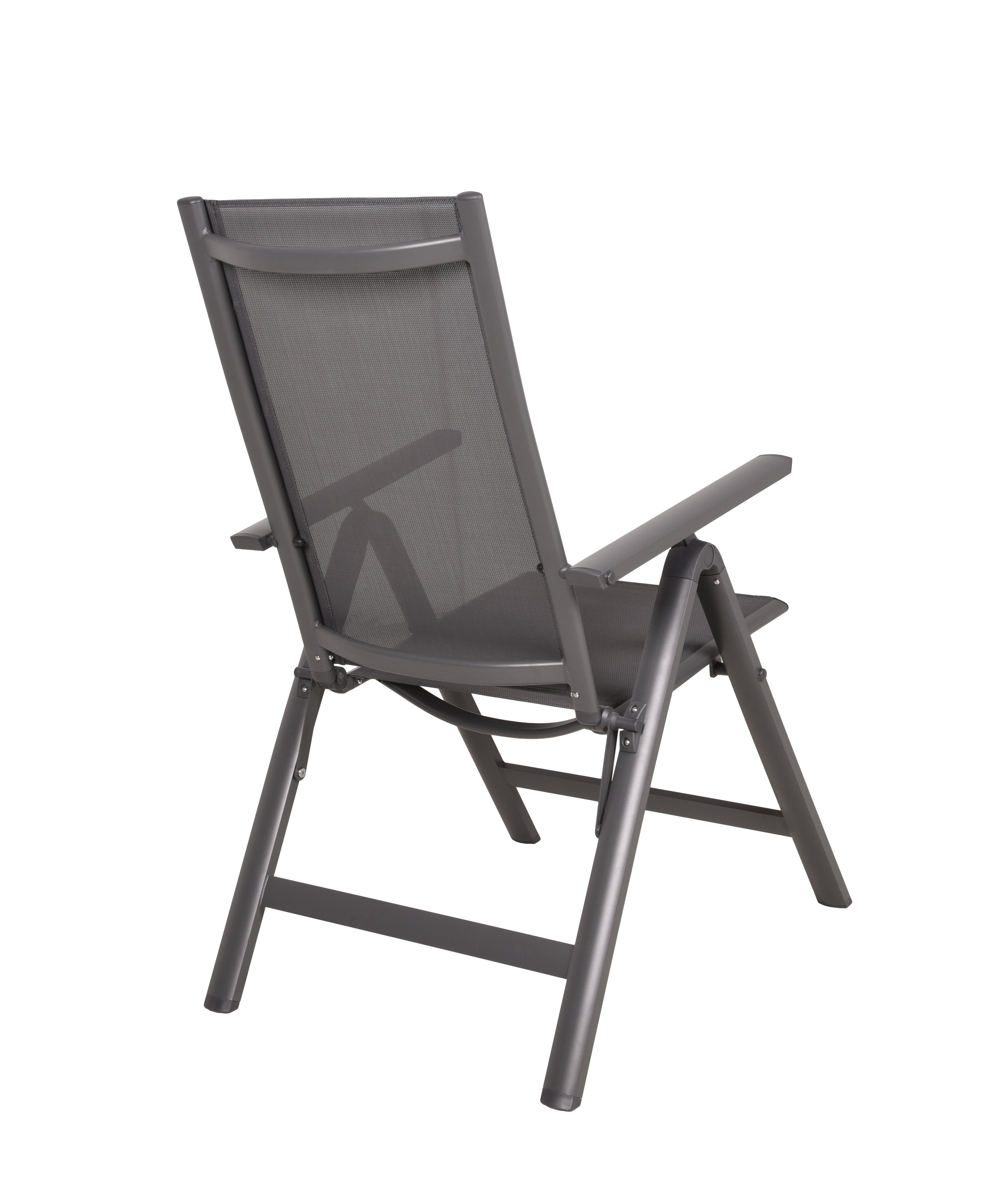 Hochlehner Gartenstuhl LENOLA Klappstuhl Aluminium Anthrazit 2er-Set von Garden Pleasure