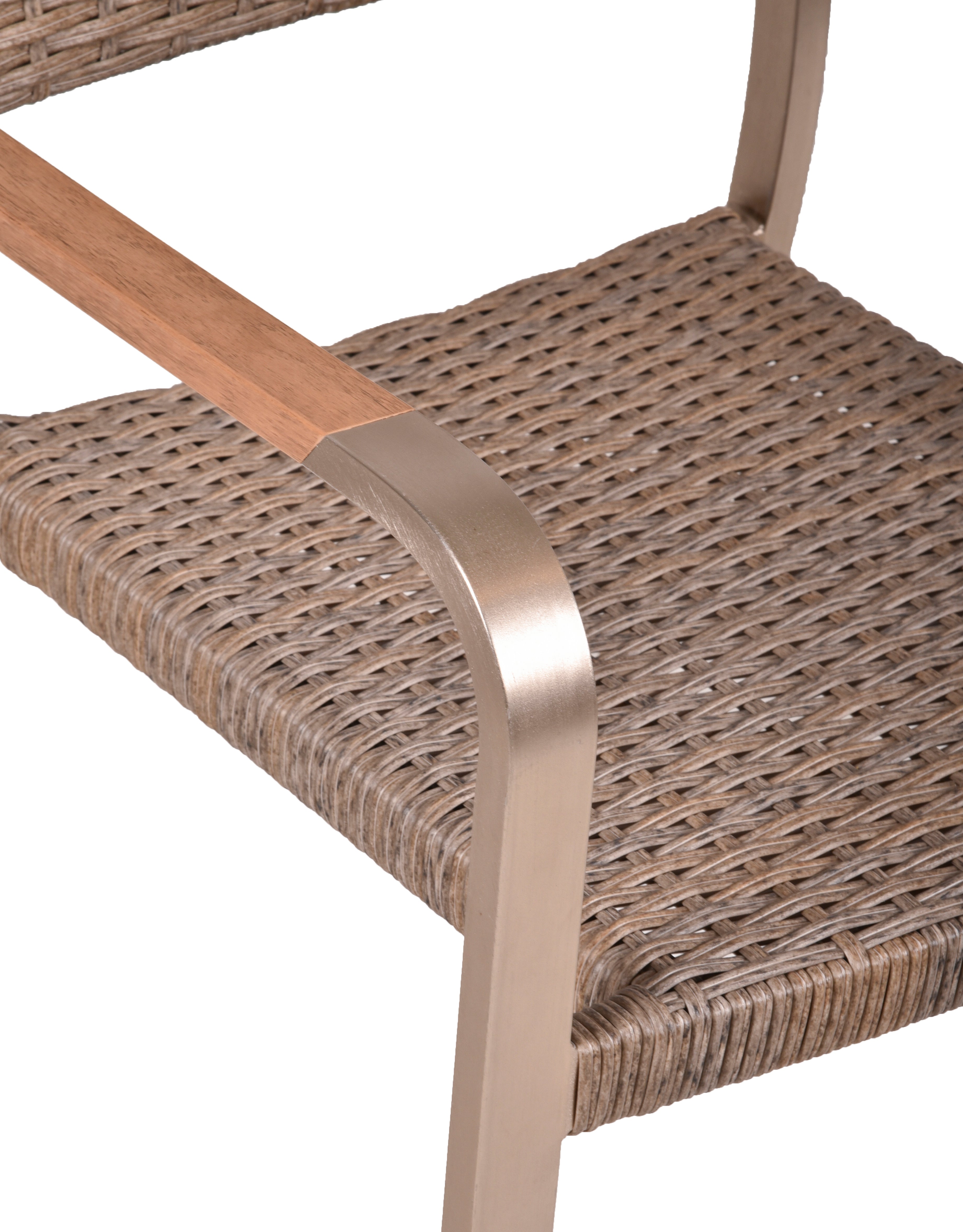 Gartenstuhl Stapelstuhl FLORENCE 2er Set Aluminium Polyrattan von Garden Pleasure