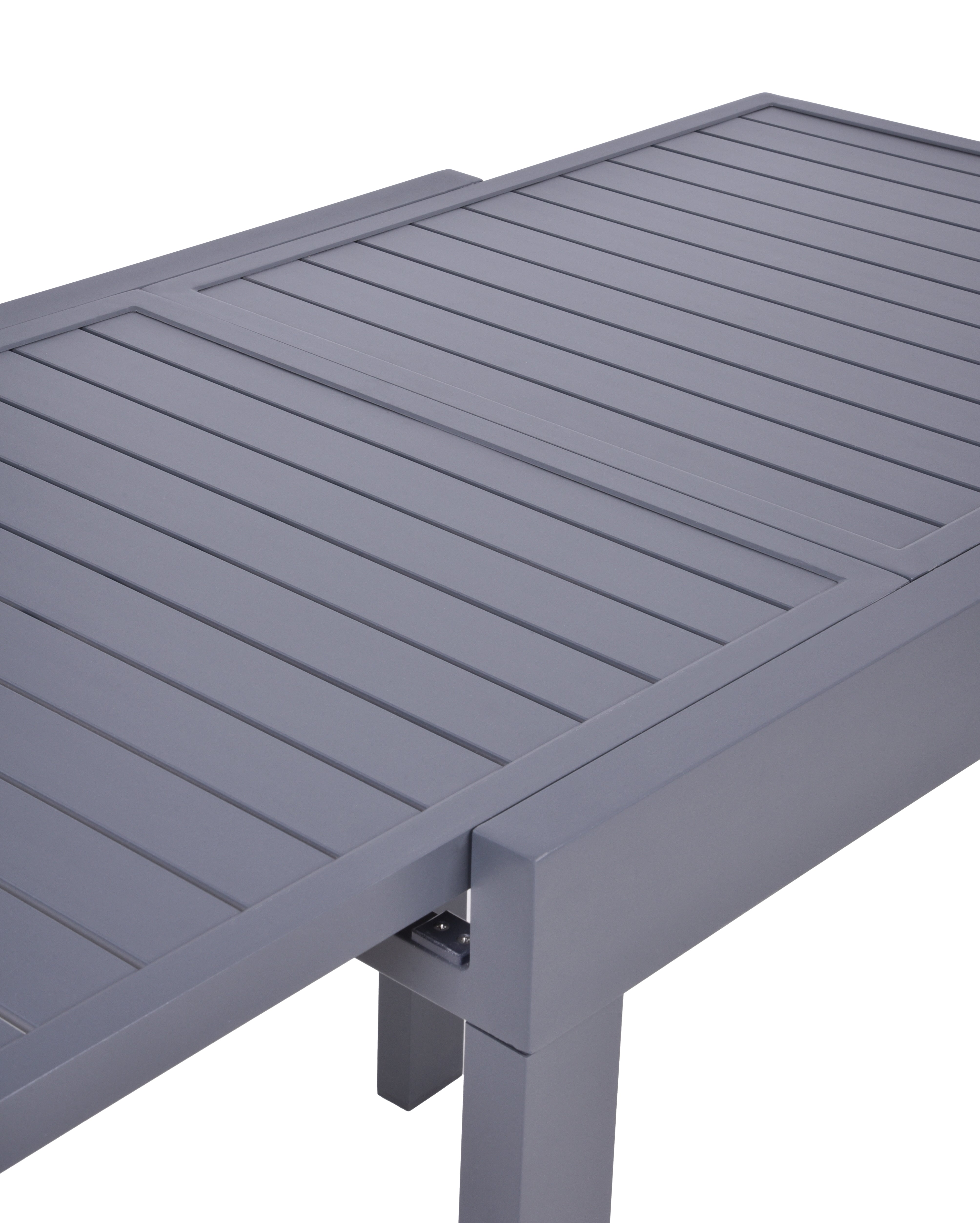 Ausziehtisch Gartentisch ELENA Esstisch Aluminium anthrazit modern von Garden Pleasure