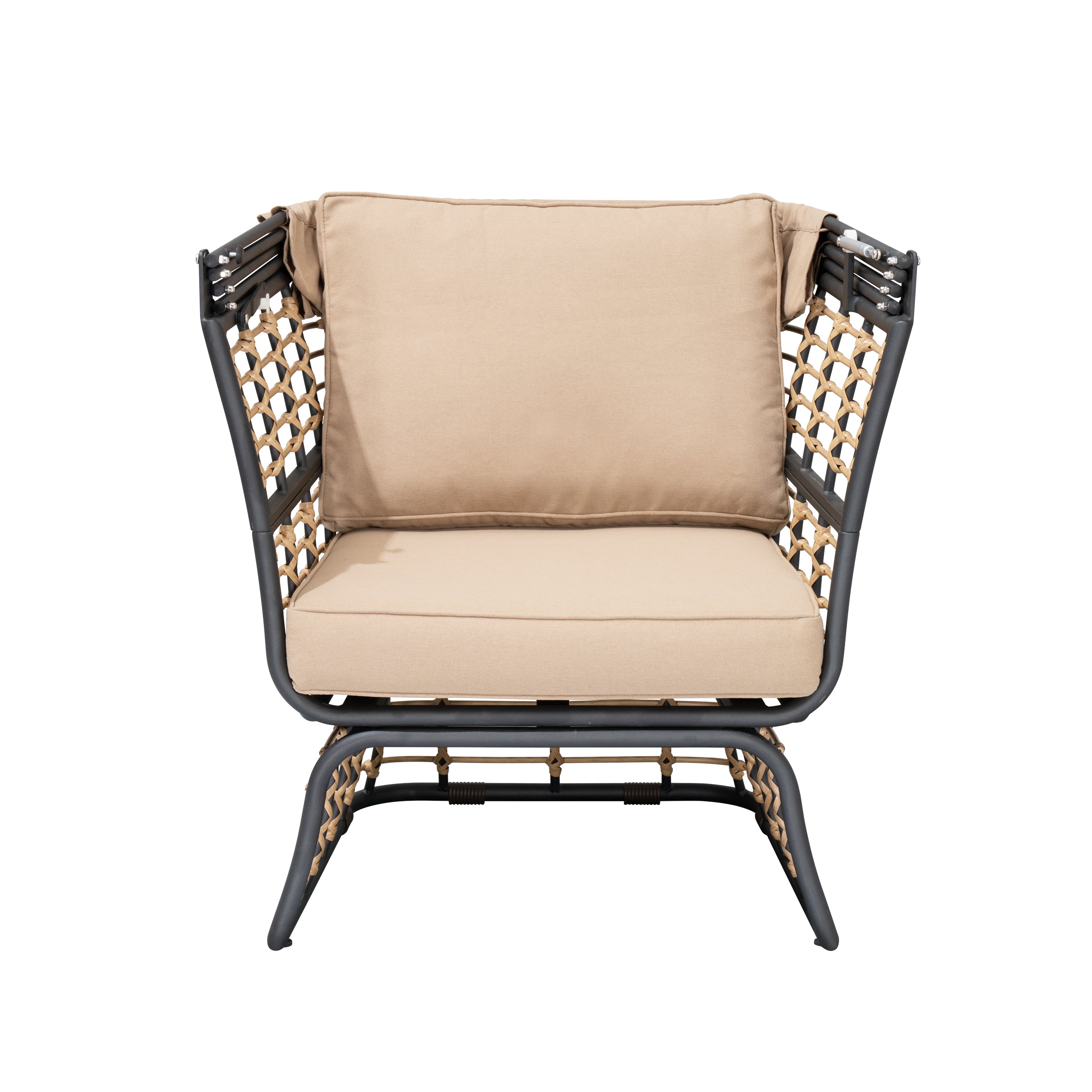 Gartensessel Loungesessel PAROS Hängesessel mit Dach Polstersessel von Garden Pleasure