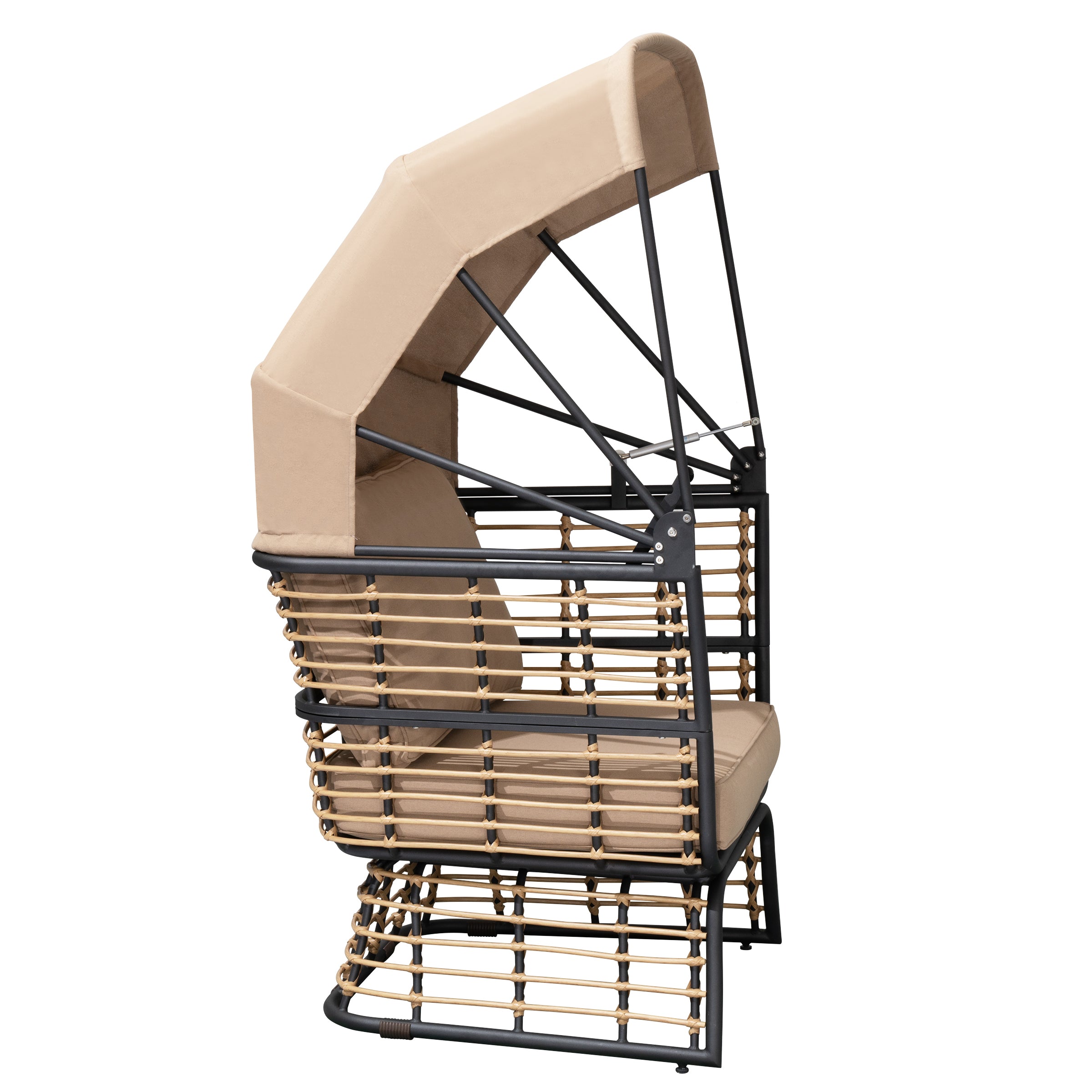 Gartensessel Loungesessel PAROS Hängesessel mit Dach Polstersessel von Garden Pleasure