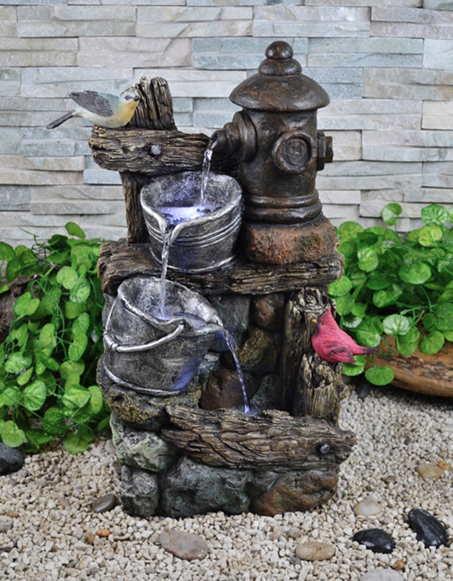 Zierbrunnen Gartenbrunnen METIS Wasserspiel Brunnen mit Pumpe rustikal von Garden Pleasure