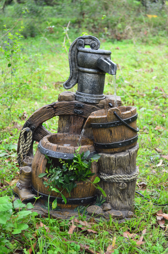 Zierbrunnen Gartenbrunnen NEREUS Wasserspiel Kaskadenbrunnen rustikal von Garden Pleasure
