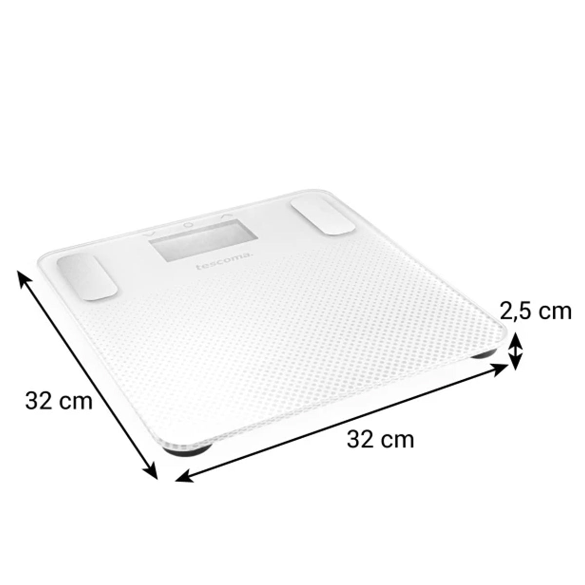 Tescoma 903700 LAGOON Digitale Personenwaage bis 180 Kg Körperfettanteil Körperwasseranteil BMR BMI