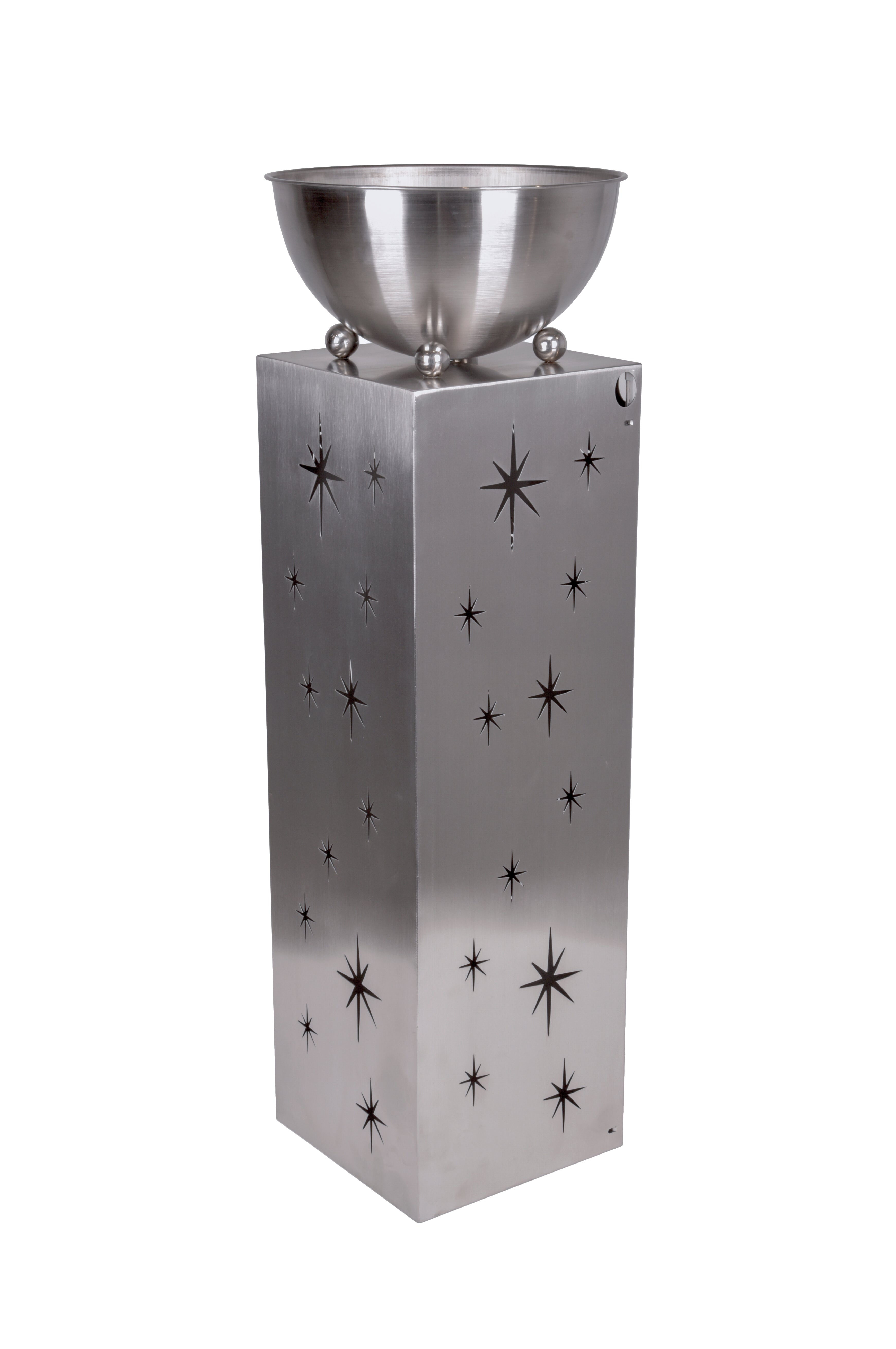 Sternensäule Lichtsäule Edelstahlsäule Dekosäule mit LED von Garden Pleasure