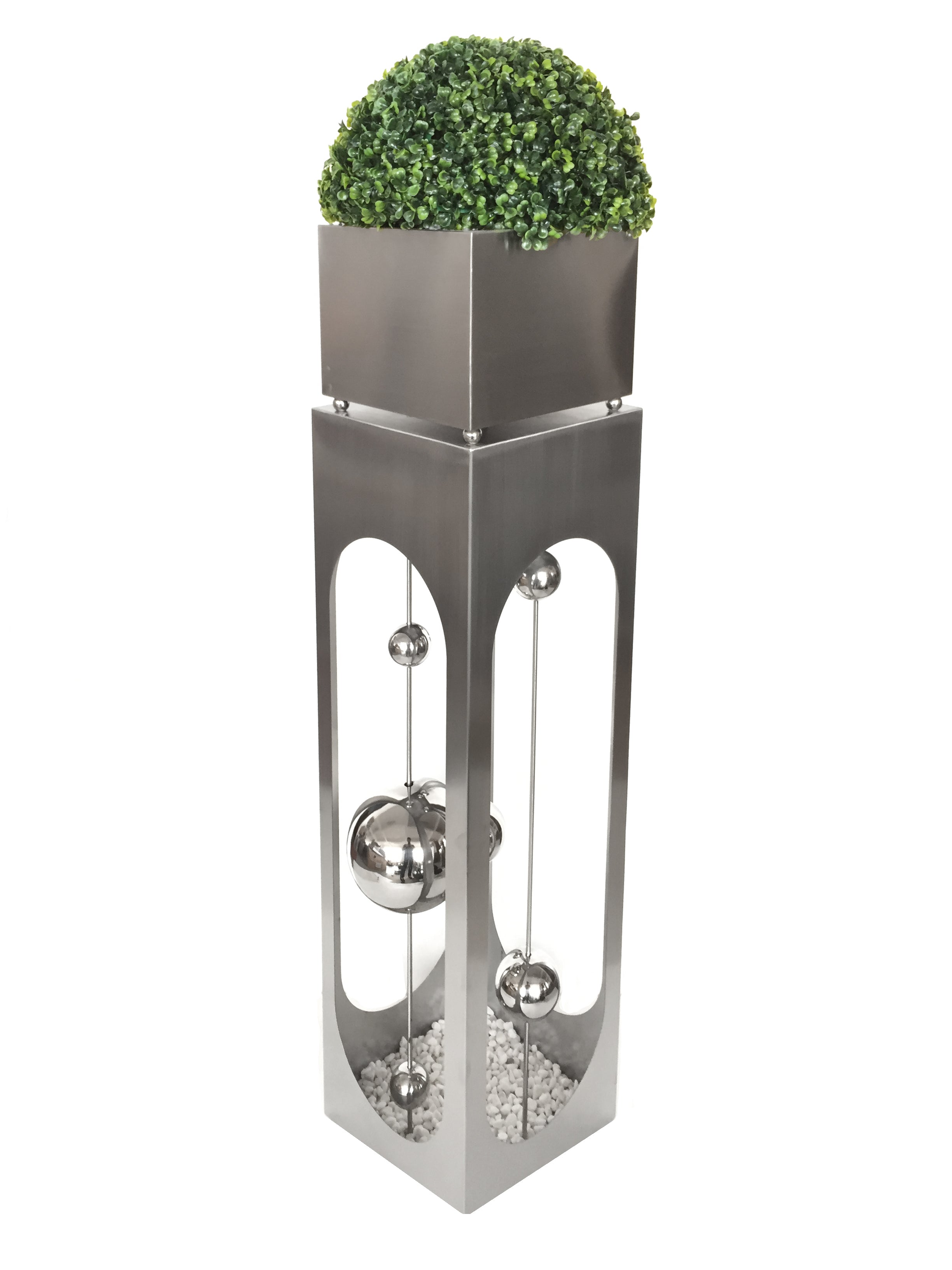 Pflanzsäule Blumenkasten PATIO Dekosäule Edelstahl für Outdoor von Garden Pleasure