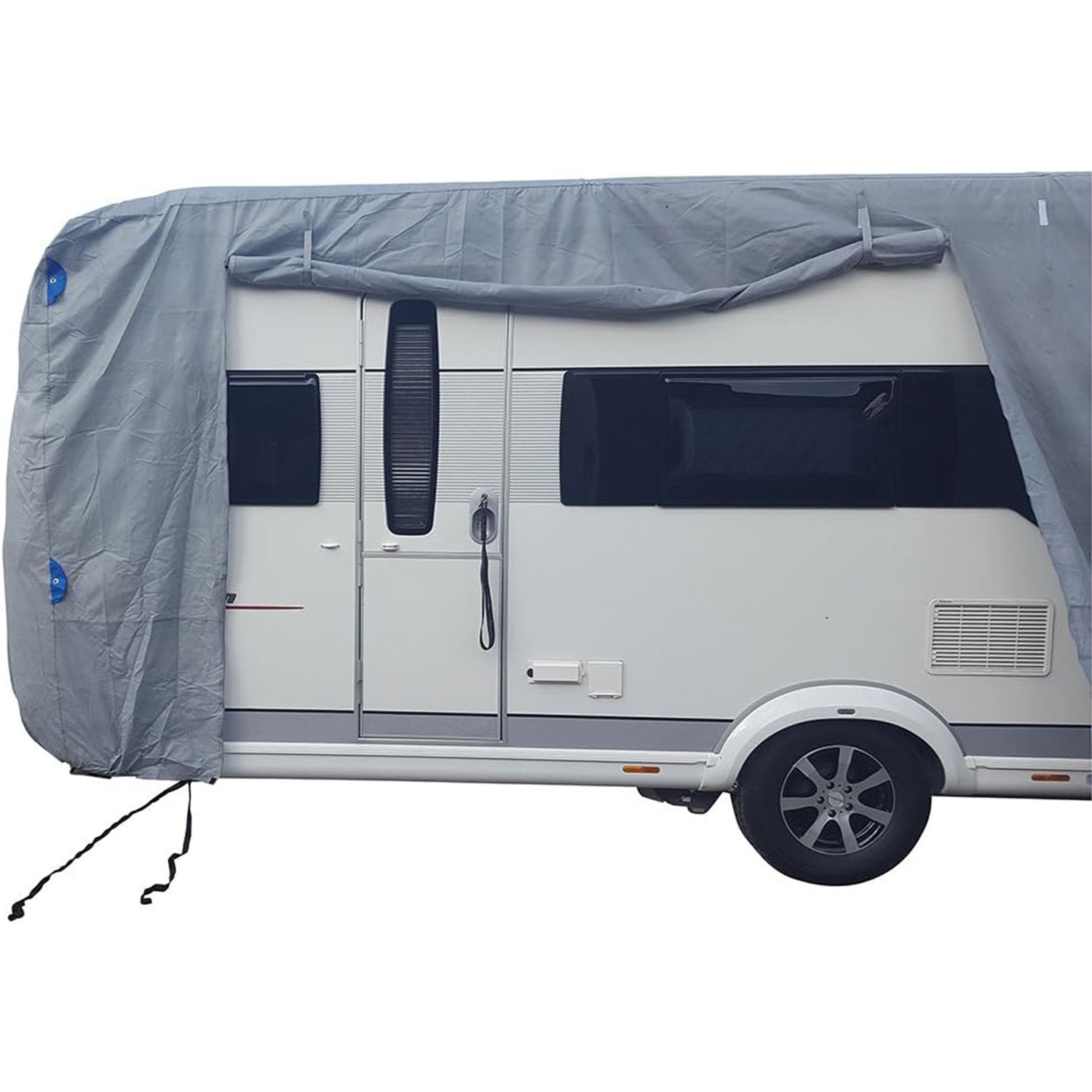 Wohnwagen Schutzhülle XL - Atmungsaktiv & UV-stabil 670x250x220 cm | Premium Wohnwagenschutzhülle | Perfekter Schutz für Ihren Wohnwagen