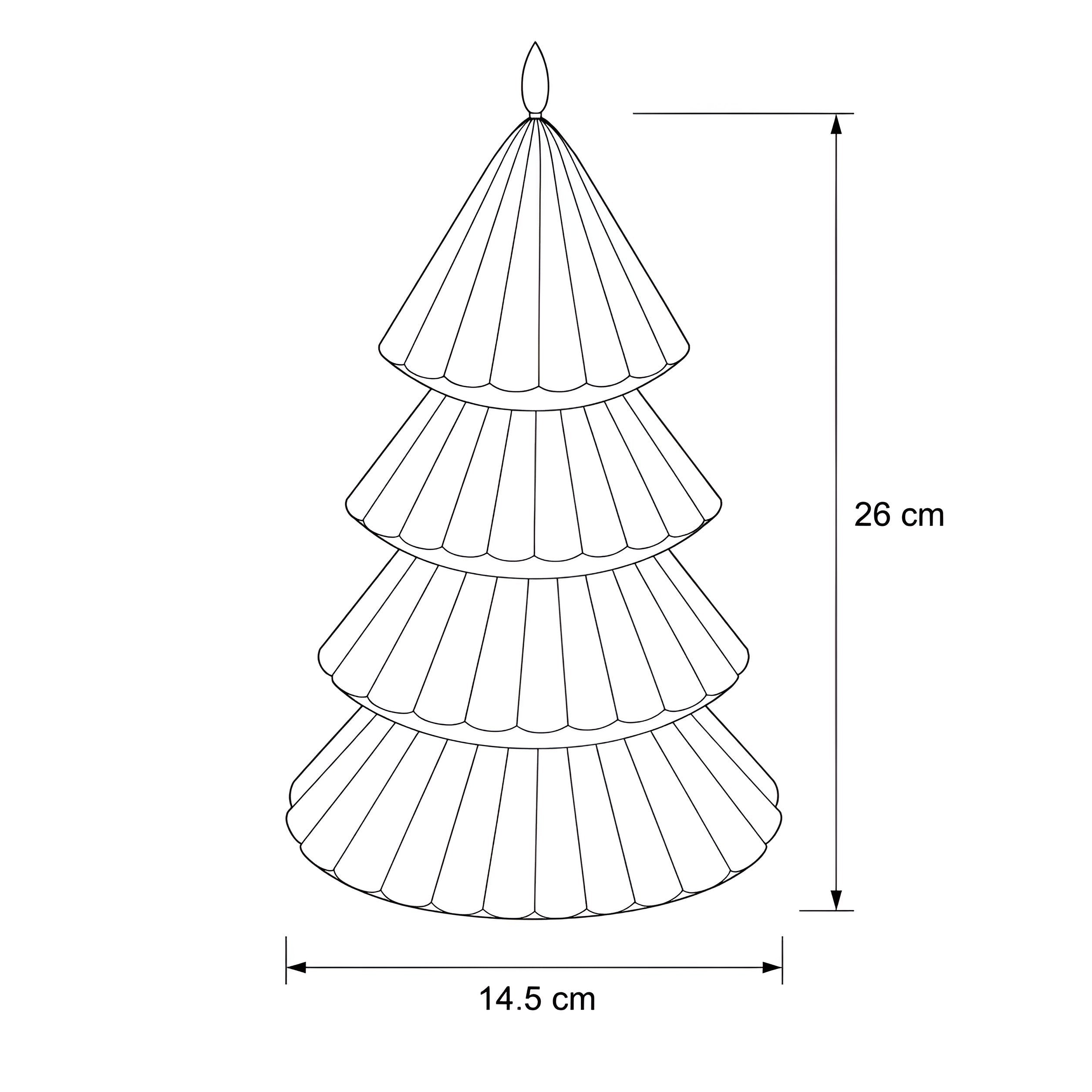 LED Kerze Tanne 3D Flamme mit Timer Led Kerzen Weihnachten Echtwachs Optik batteriebetrieben Weihnachtsdeko Fensterbank in Größe und Farbe wählbar