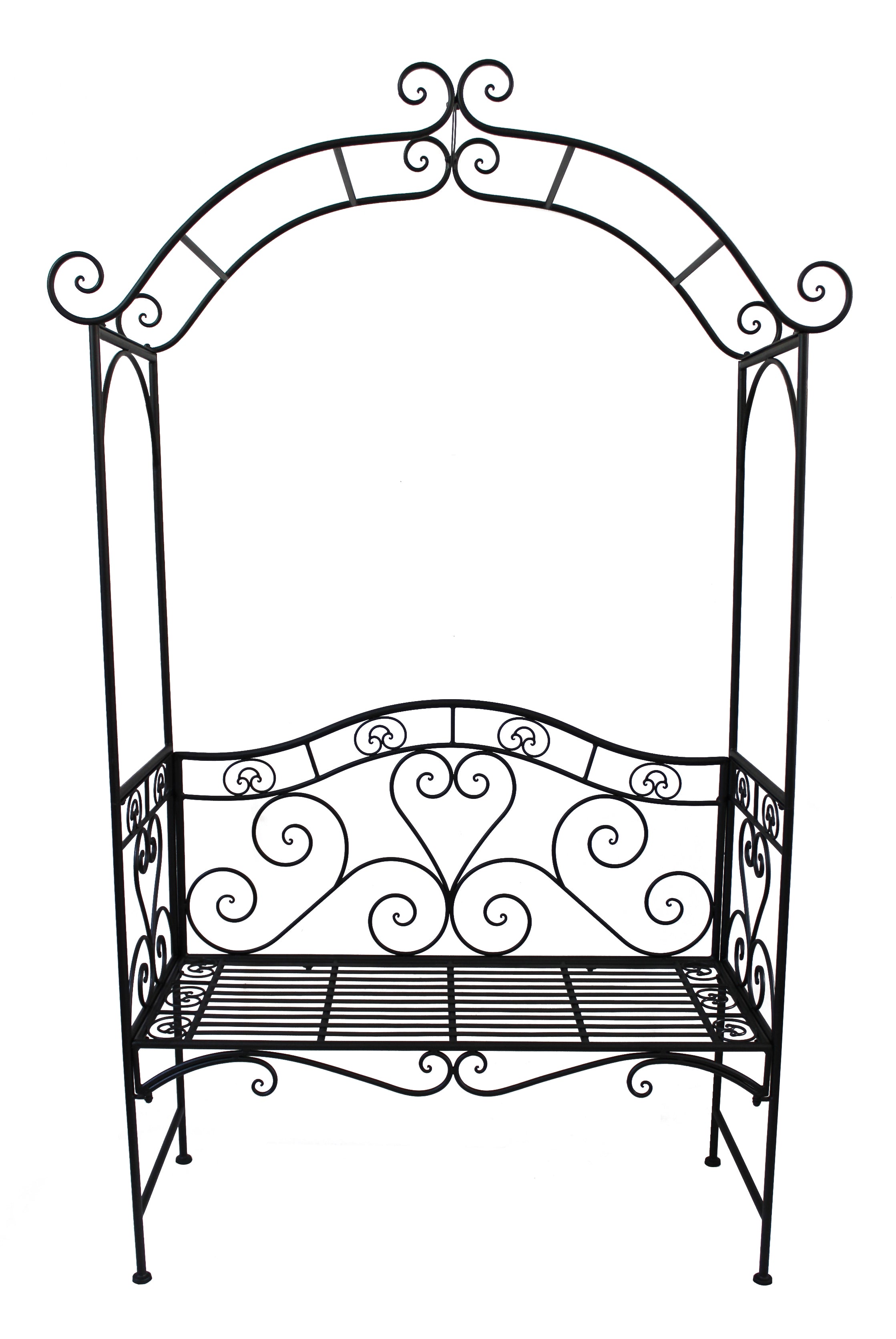Bank mit Rosenbogen COLIMA Gartenbank Rankhilfe von Garden Pleasure