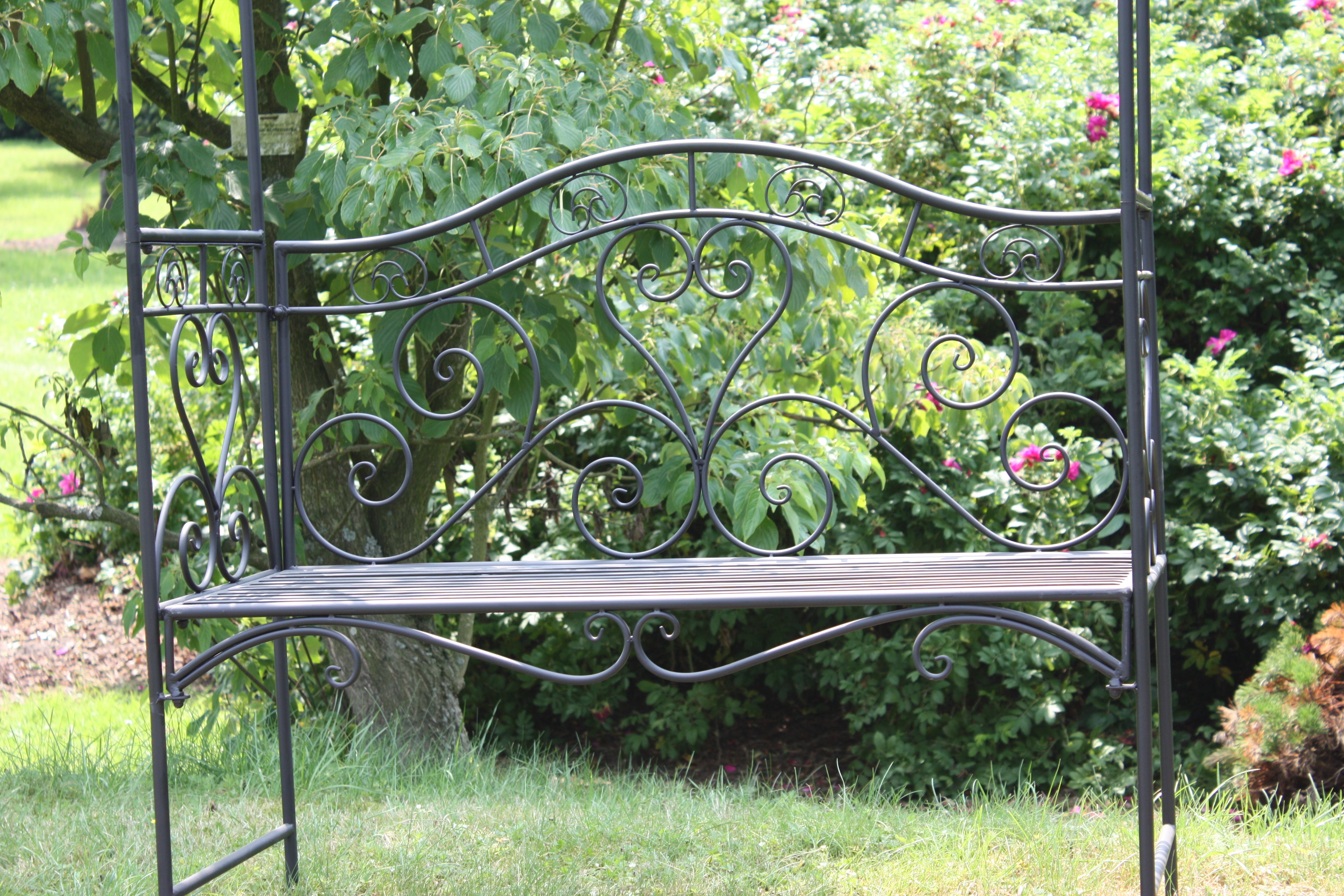 Bank mit Rosenbogen COLIMA Gartenbank Rankhilfe von Garden Pleasure