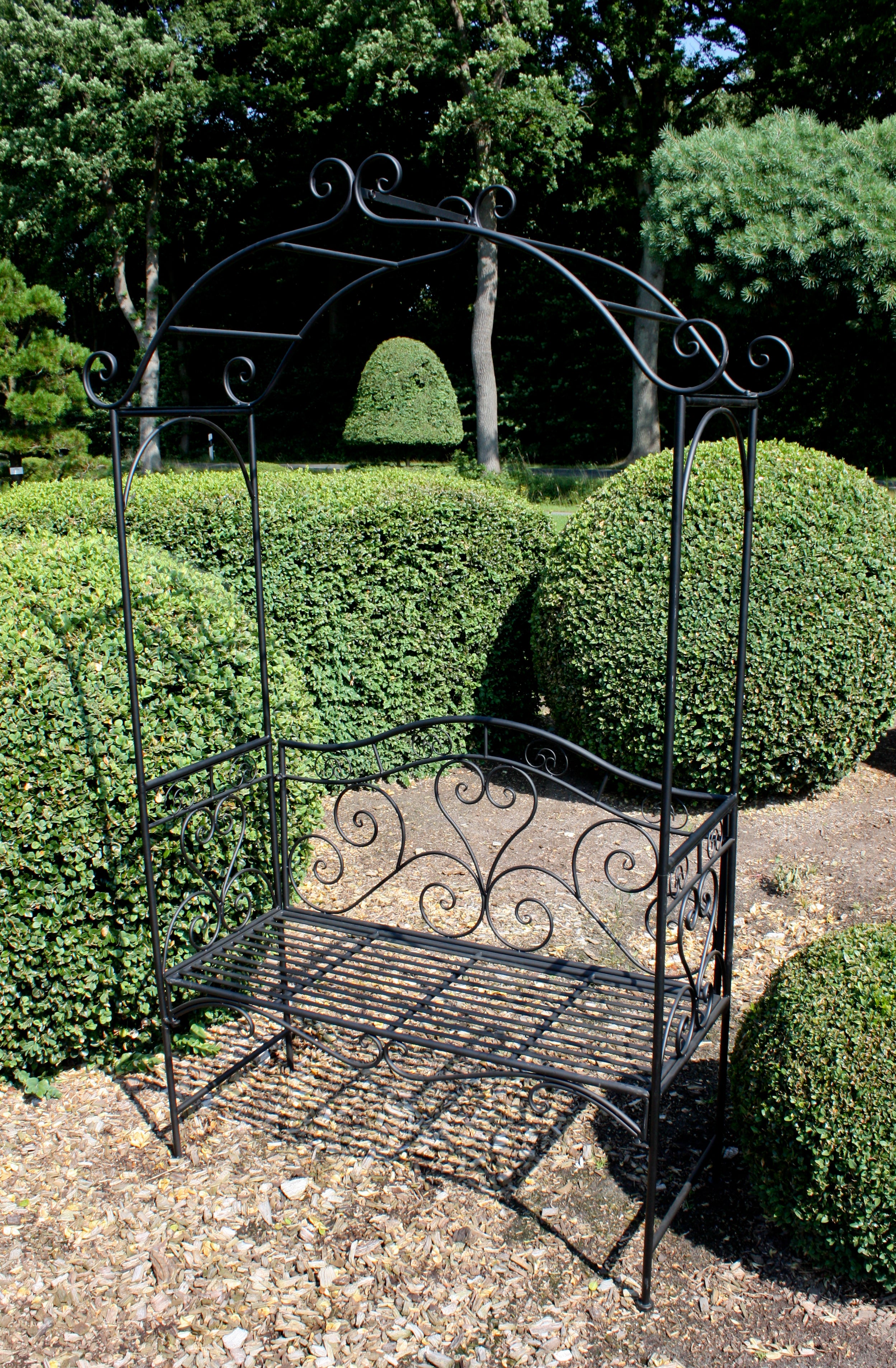 Bank mit Rosenbogen COLIMA Gartenbank Rankhilfe von Garden Pleasure
