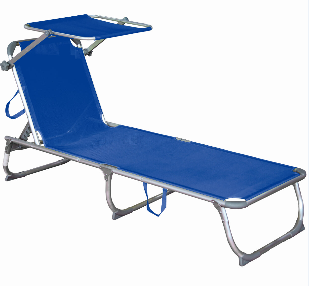 Sonnenliege Gartenliege KISO Sonnendach Dreibeinliege Blau von Garden Pleasure