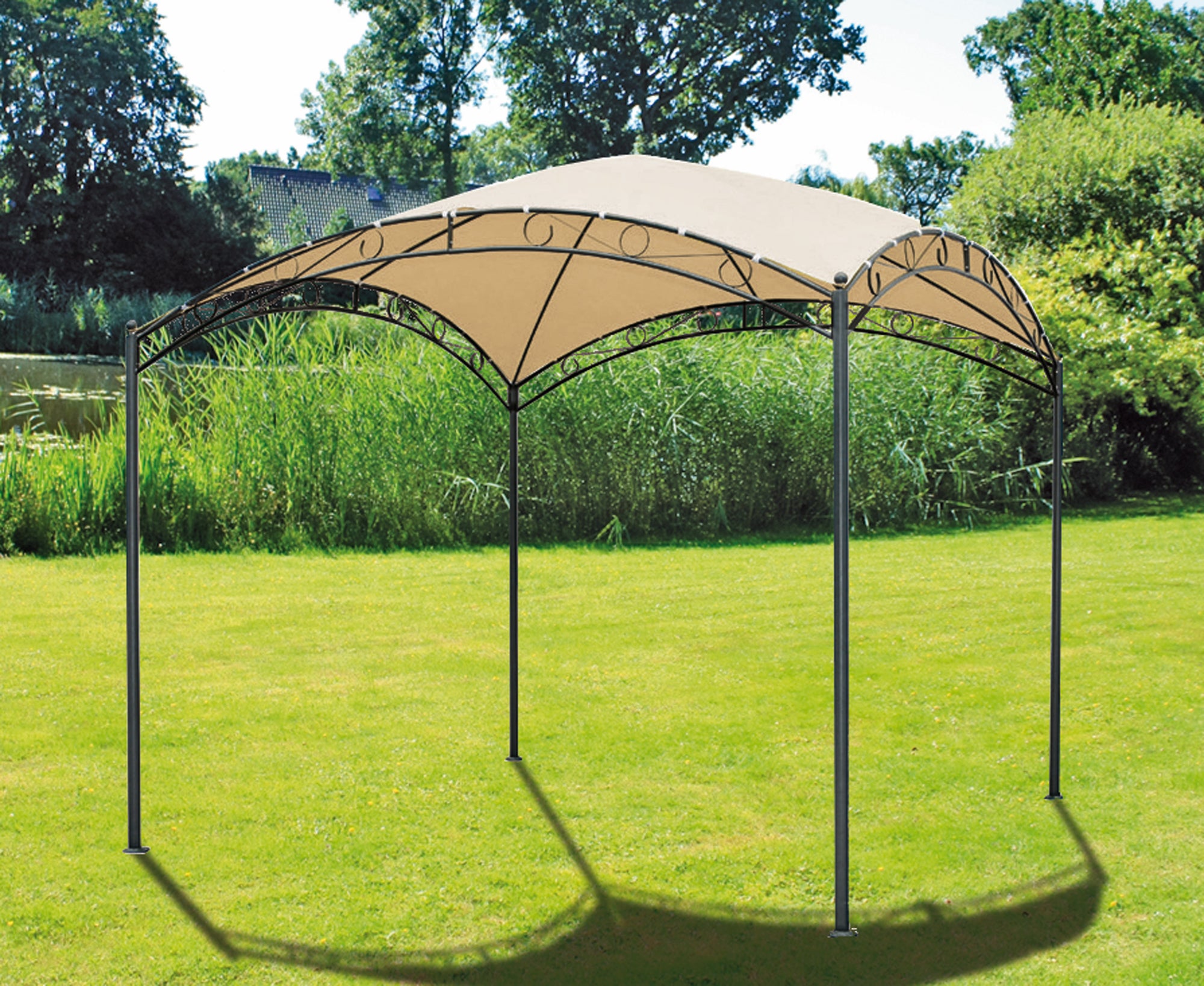 Pavillon Gartenpavillon HUDSON Pergola robust pflegeleicht Outdoor von Garden Pleasure