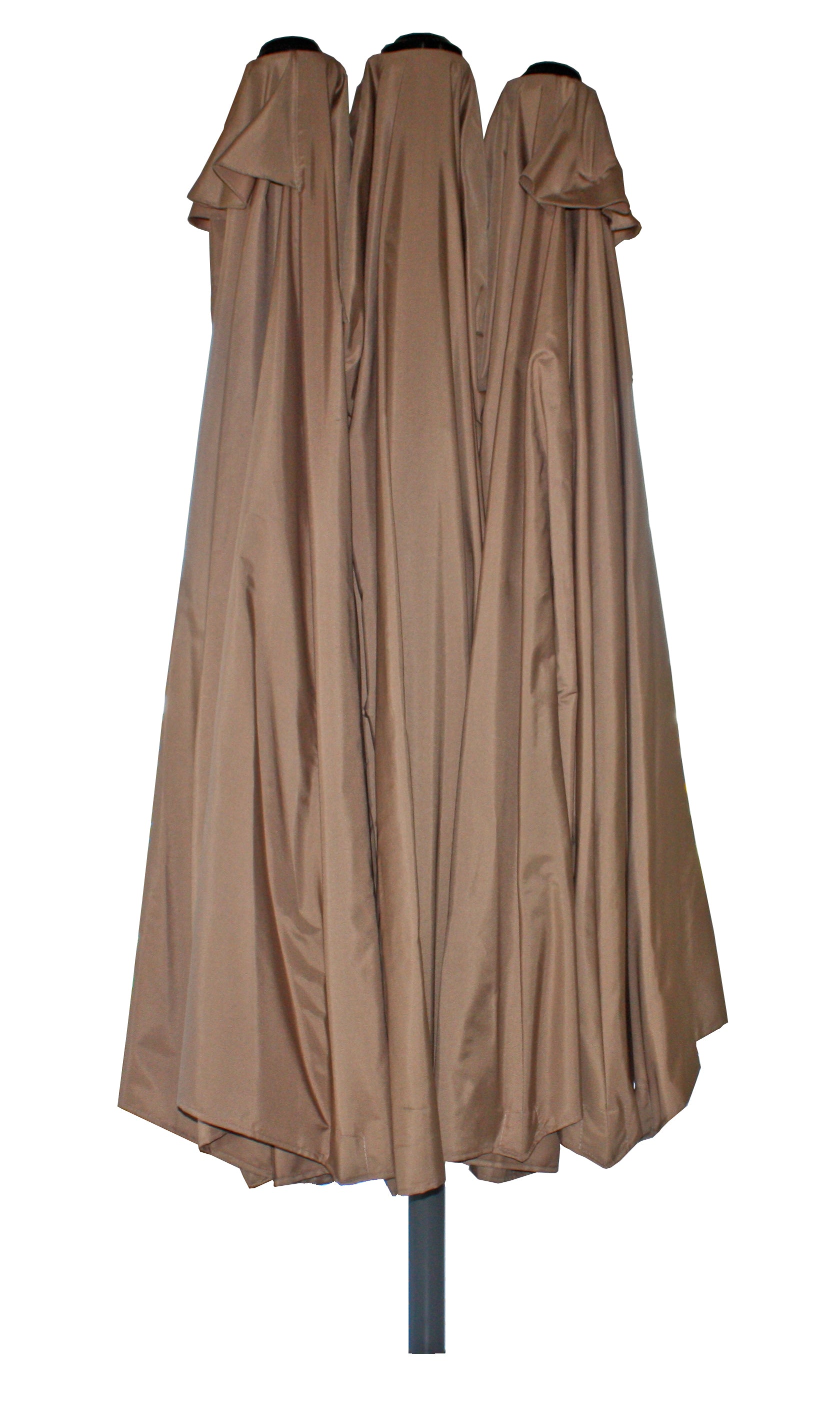 Doppel-Sonnenschirm Marktschirm Gartenschirm Hellbraun von Garden Pleasure