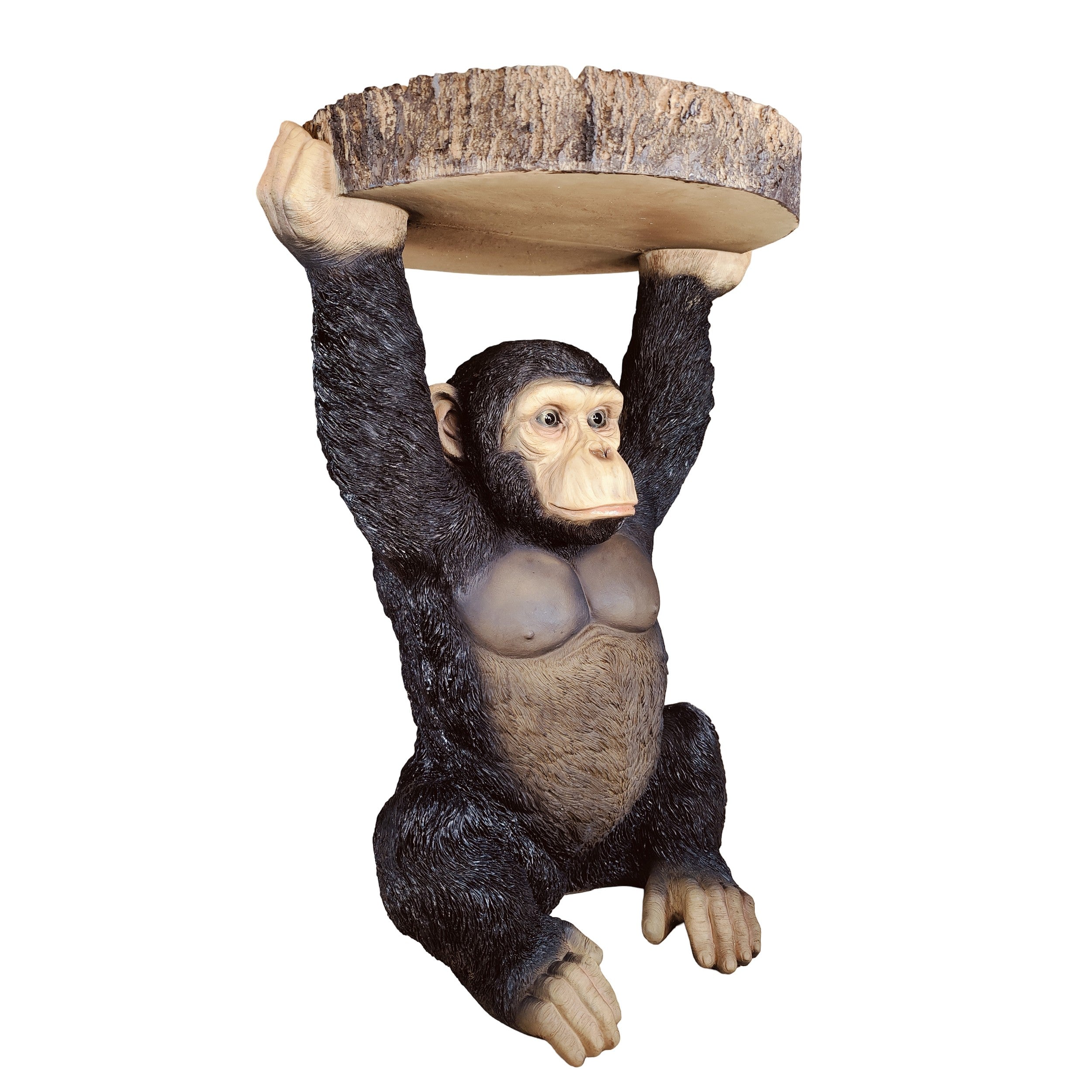 Beistelltisch Tiere Affe Figur als Telefontisch klein Beistelltisch Design für Garten Terrasse Balkon und Wohnbereich