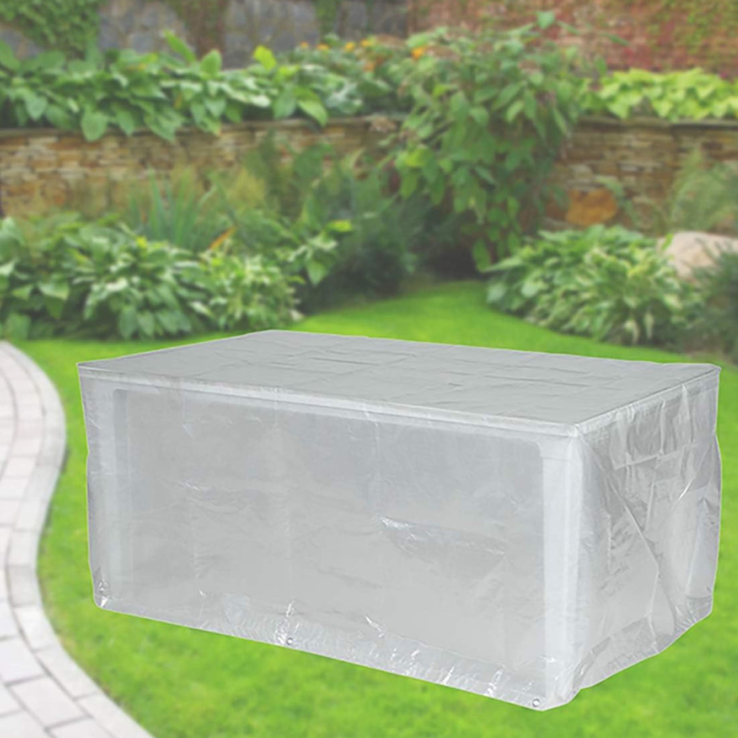 Schutzhülle für Gartentisch – Modell Bornholm – EuroLine Abdeckhaube wetterfest UV-beständig – in 2 Größen erhältlich