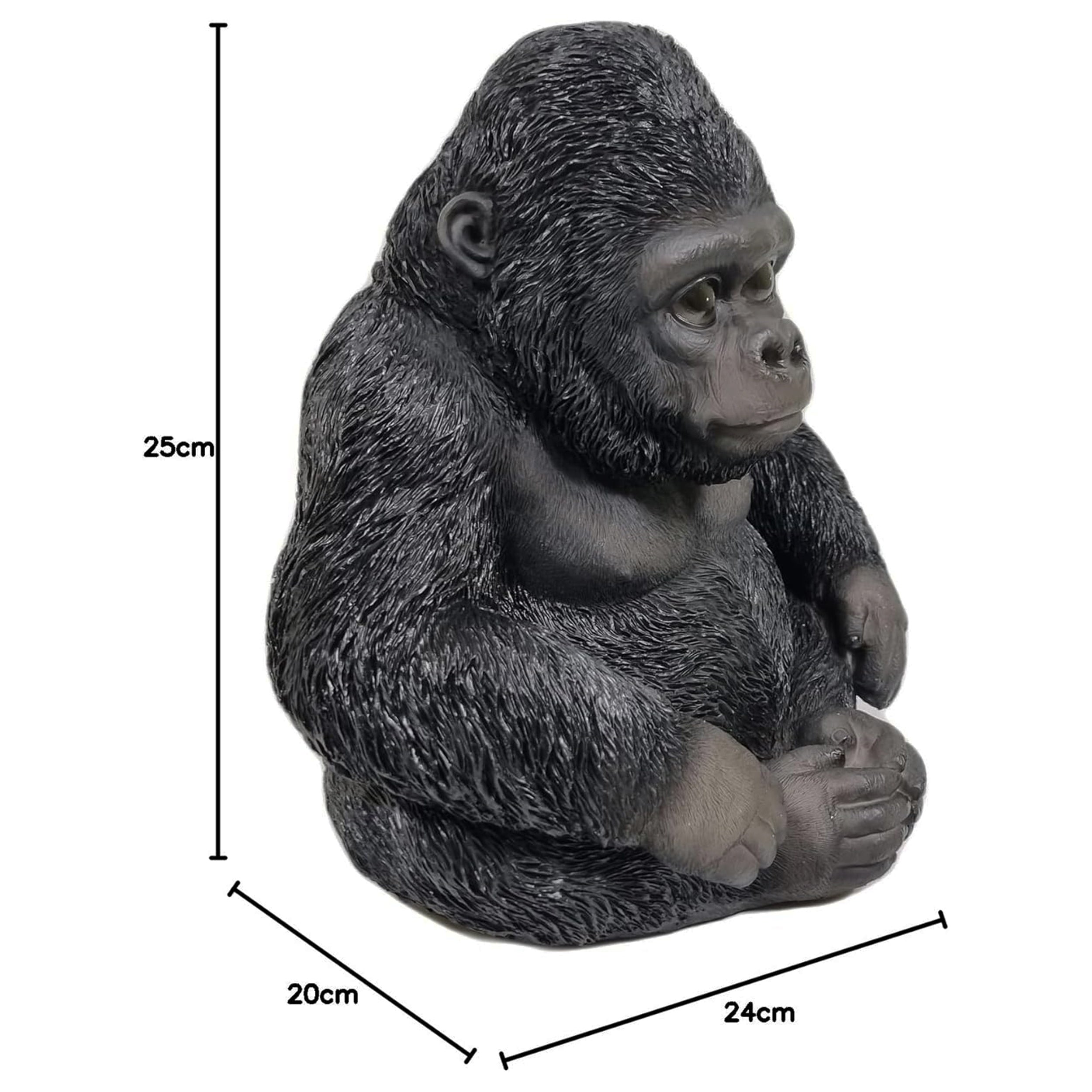 Affe Figur Affen Deko Gartenfigur Gorilla Pepe Tierfigur